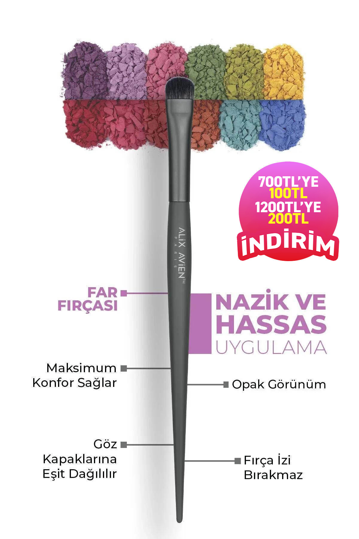 Gölgelendirme Far Fırçası - Eyeshadow Brush — 1100000106 — تصویر 1 از 9