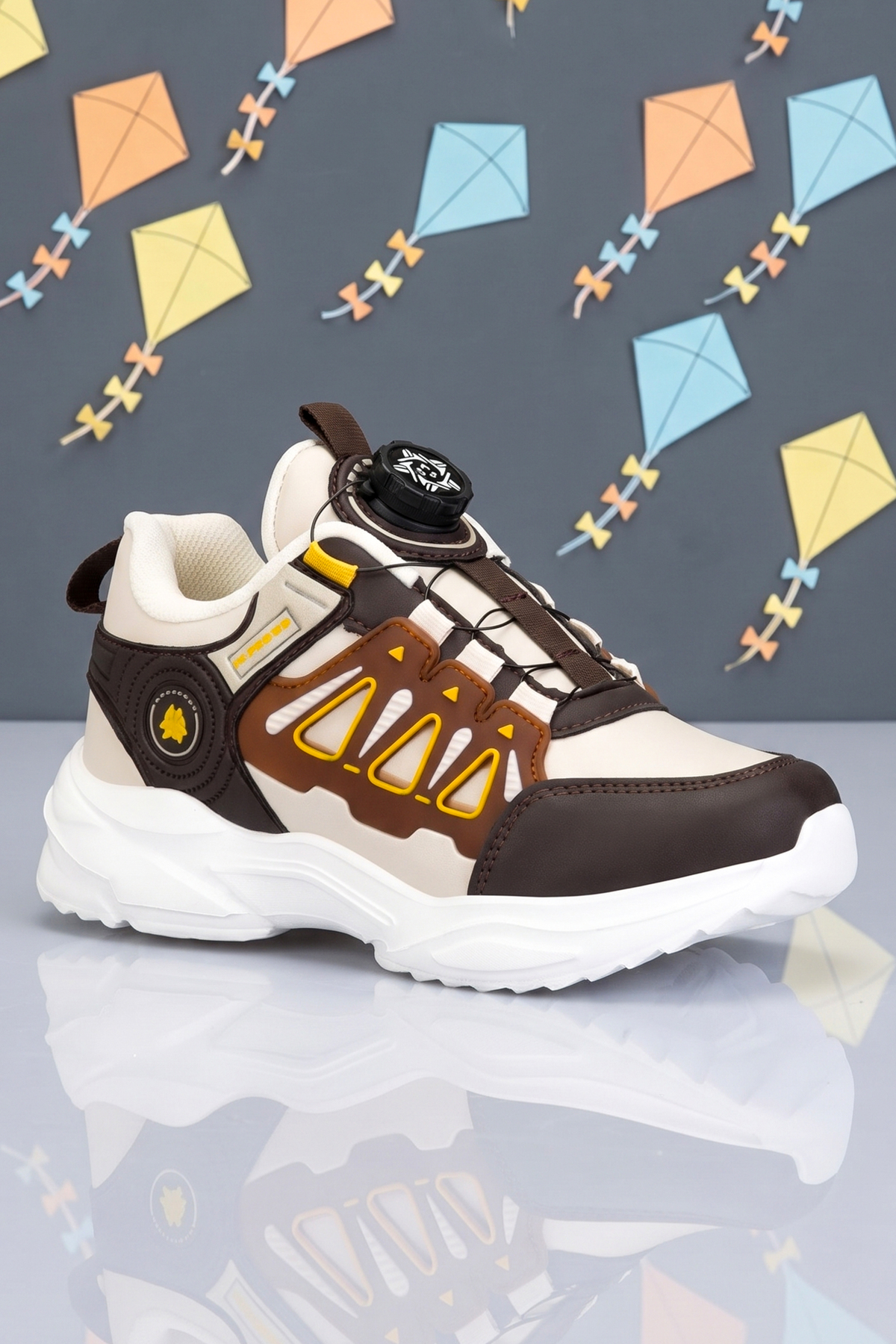 DARK SEER Kids DS Rubick Akıllı Bağcıklı Kahverengi Çocuk Sneaker Günlük Spor Ayakkabı