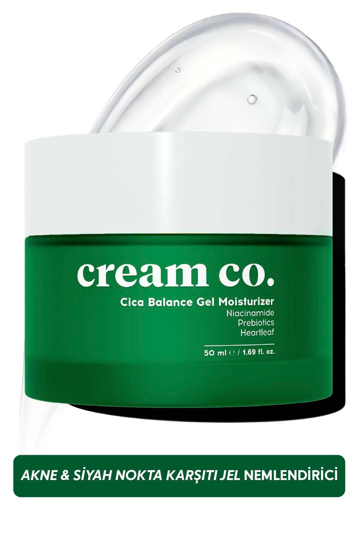Cream Co. Cica Jel Krem Yağ Dengeleyici Su Bazlı Nemlendirici Yüz Kremi | Akneye Eğilimli Ciltler | 50 ml — CC133