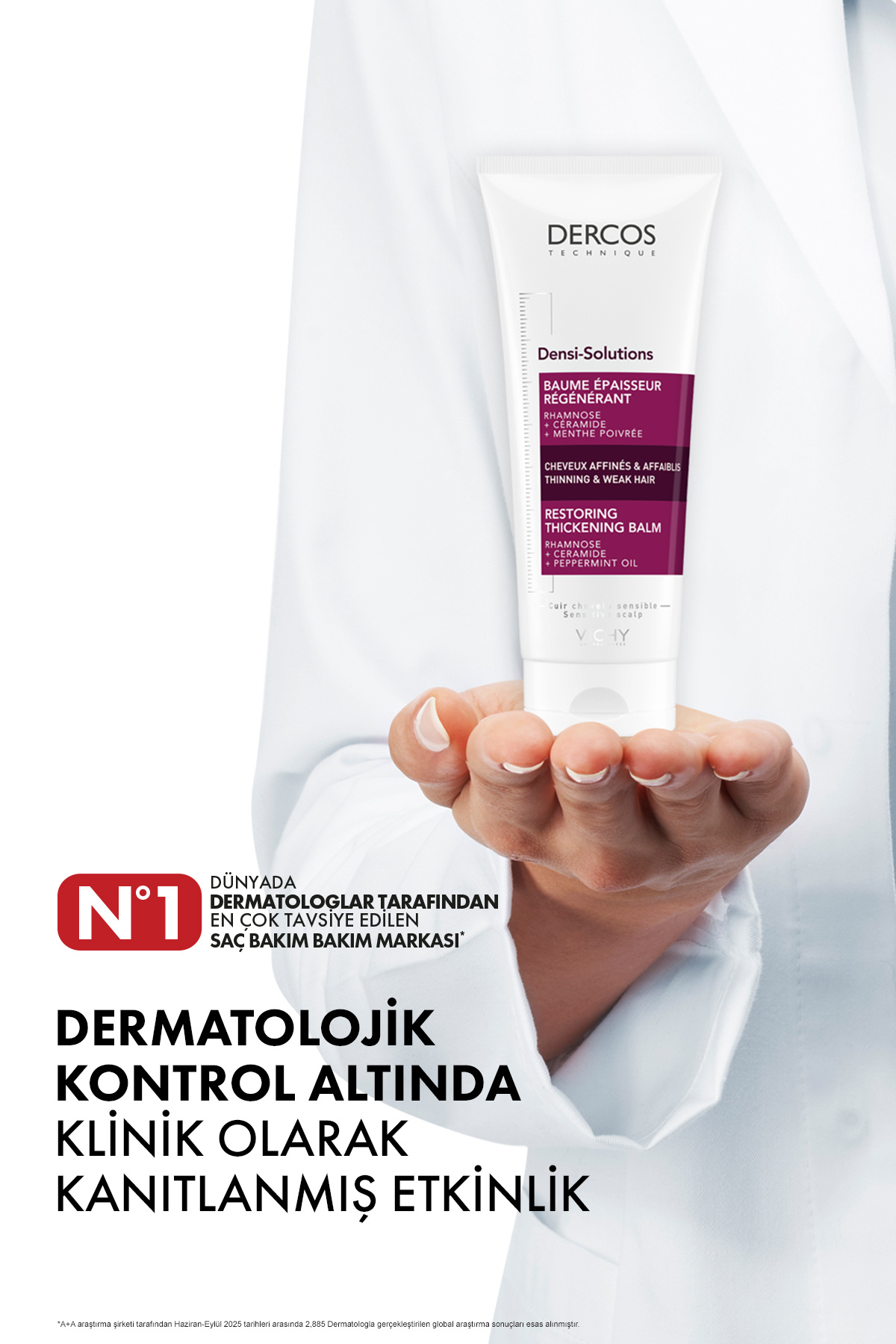Dercos Densi-Solutions Dolgunlaştırıcı Saç Bakım Kremi 200ml — 3337875677967 — تصویر 2 از 2