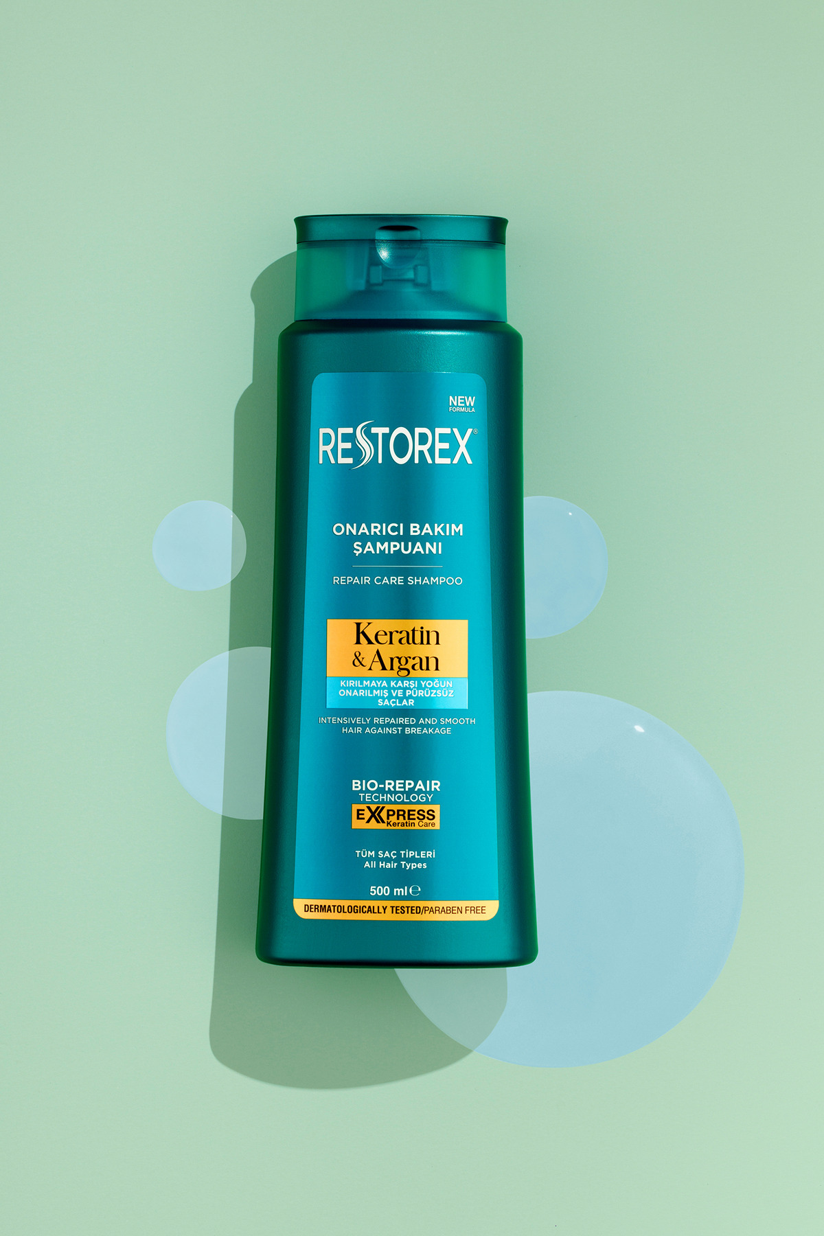 Keratin & Argan Onarıcı Saç Bakım Şampuanı 500ml — 5006535 — تصویر 2 از 5