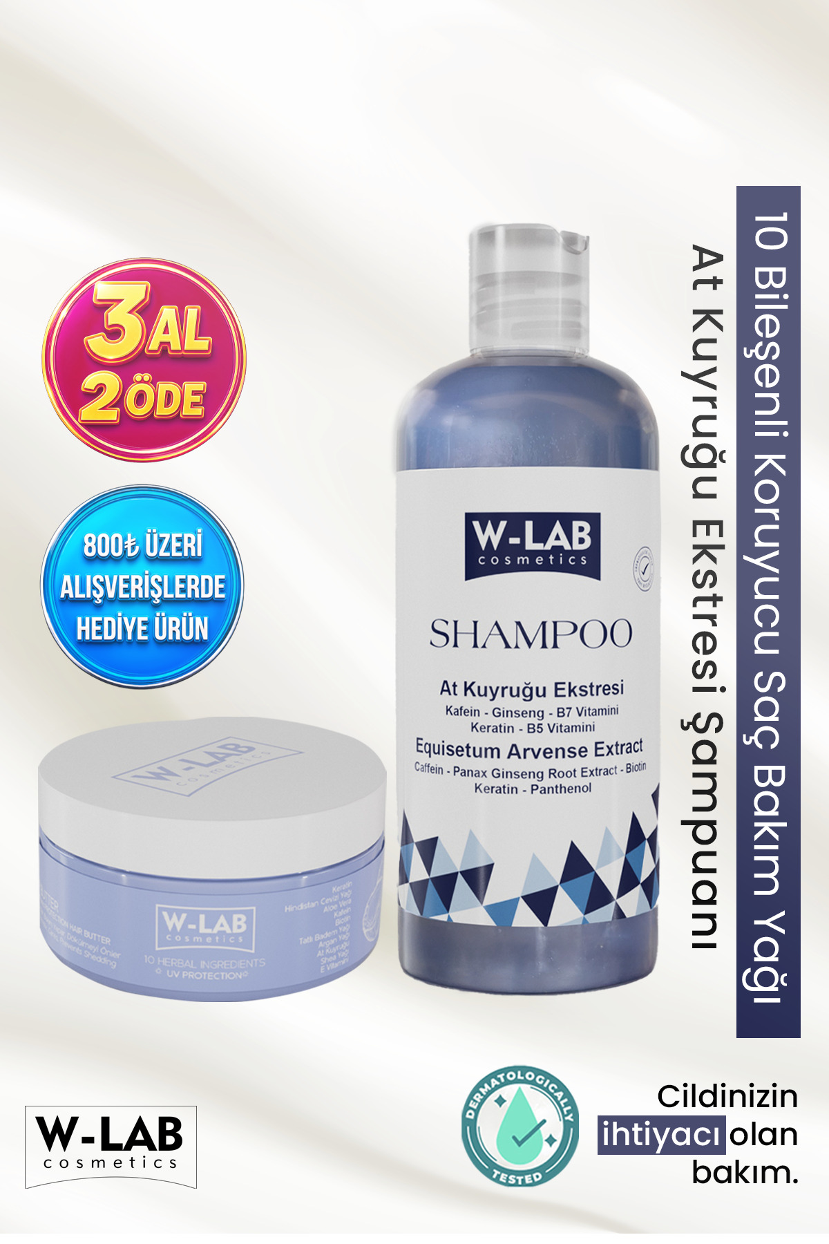 W-Lab Cosmetics Şampuan Ve Saç Bakım Maskesi Set — WLAB-U-309