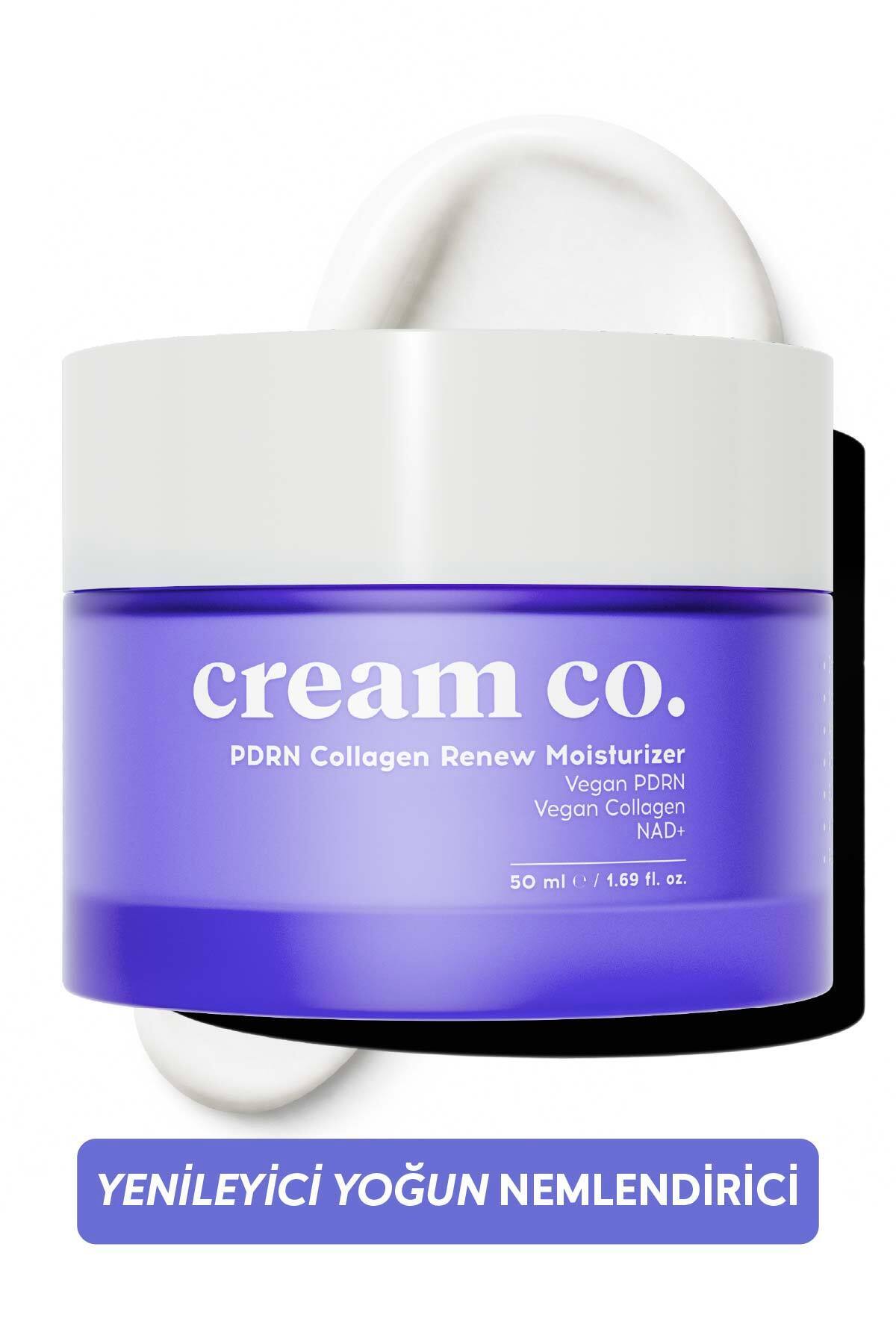 Cream Co. PDRN Kolajen Nemlendirici Yüz Kremi | Peptit NAD+ Argireline Sıkılaştırıcı Kırışıklık Karşıtı 50 ml