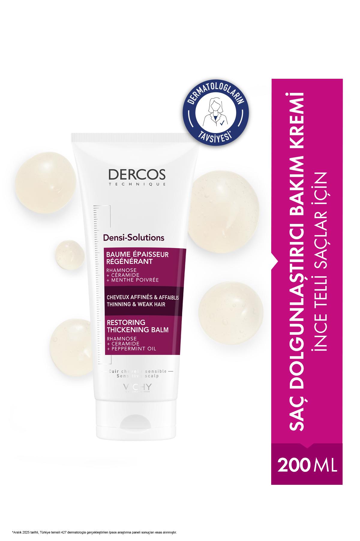Vichy Dercos Densi-Solutions Dolgunlaştırıcı Saç Bakım Kremi 200ml — 3337875677967