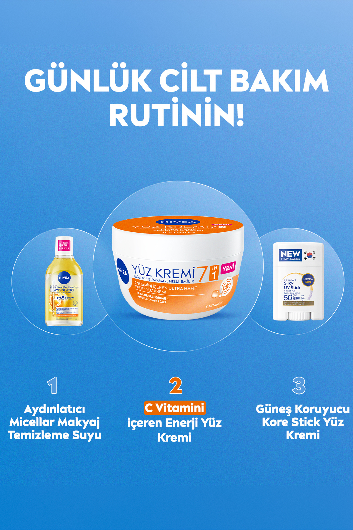 C Vitamini İçeren Ultra Hafif Nemlendirici Su Bazlı Yüz Kremi 100ml,Aydınlatıcı — 94293 — تصویر 6 از 7