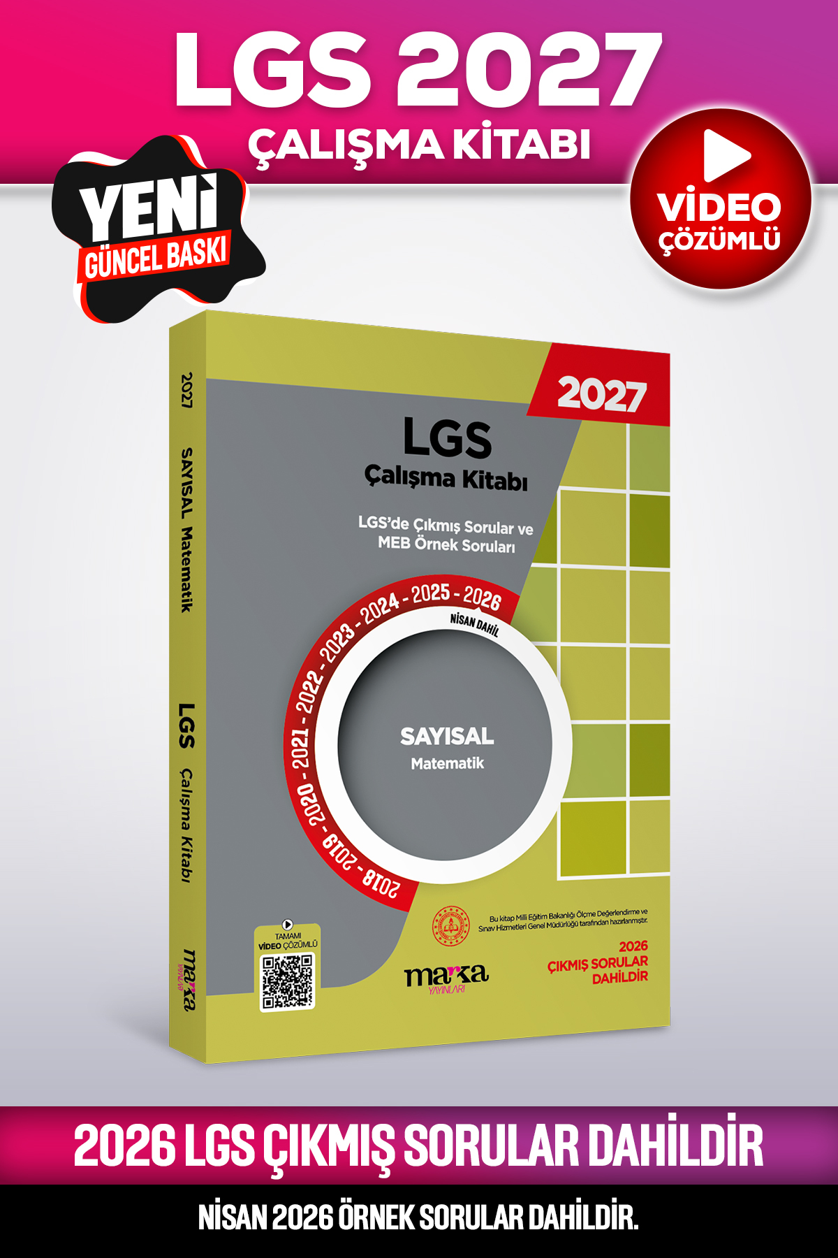【裁断本リスト】500〜2,000円商品 まとめ売り Marka Yayınları 2027 Nisan Güncel 8. Sınıf LGS Çıkmış Sorular ve