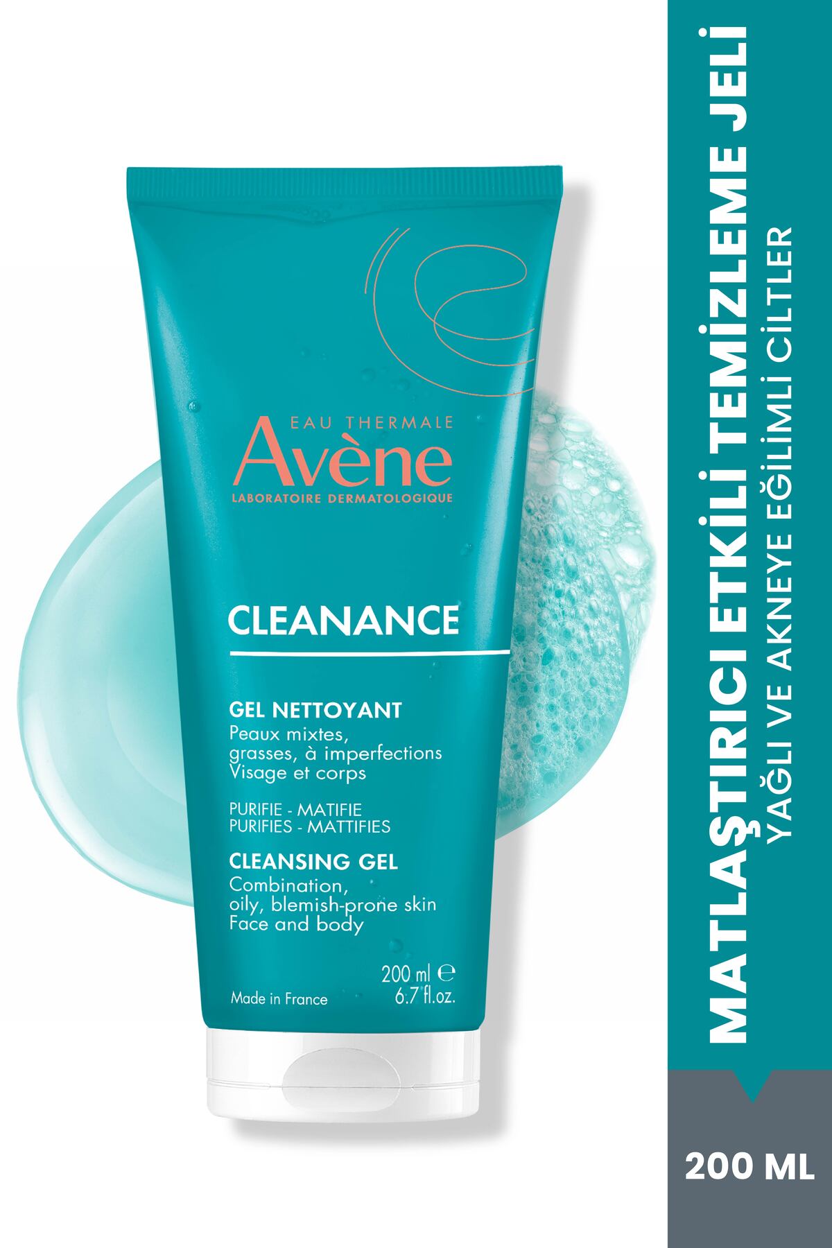 Cleanance Yağlı ve Akneye Eğilimli Ciltler için Matlaştırıcı Yüz Temizleme Jeli 200 ml — 3282779365529 — تصویر 1 از 6
