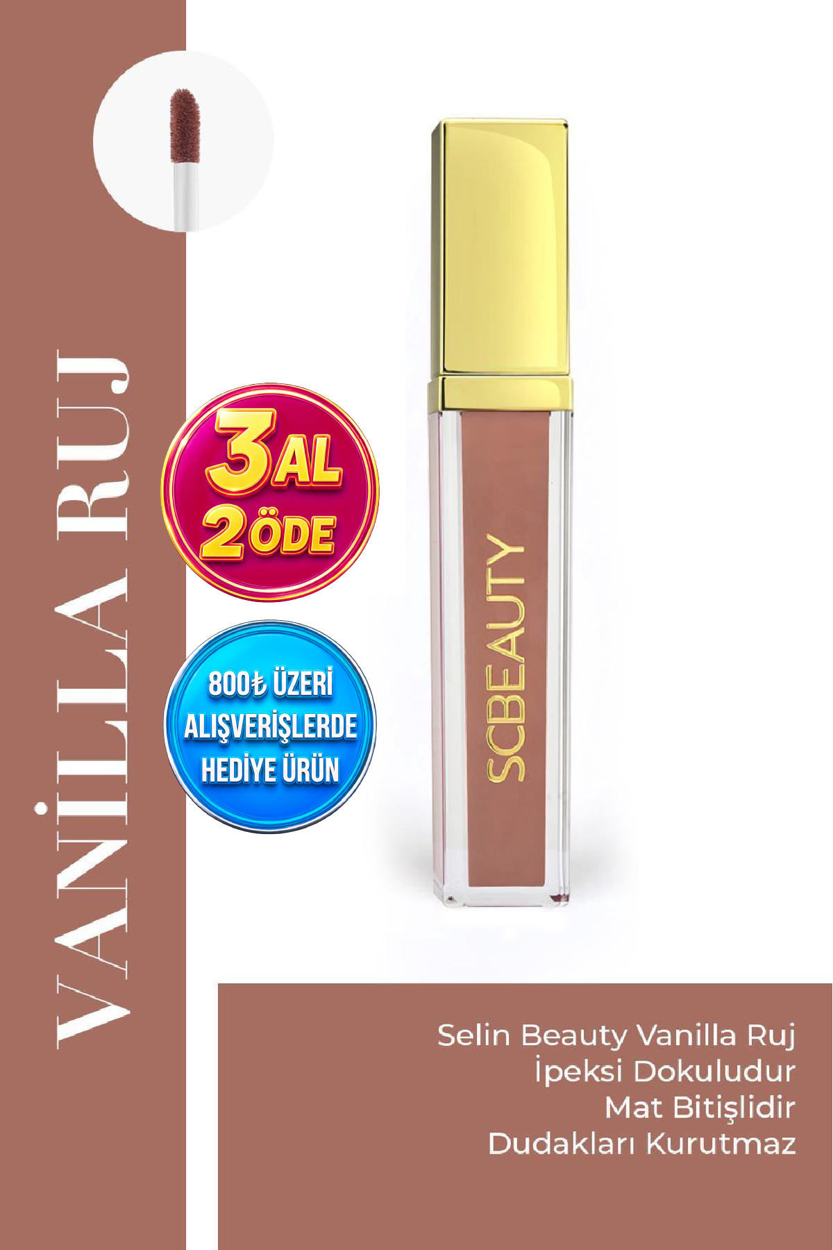 SELİNBEAUTY رژ لب وانیلی - SC-R2
