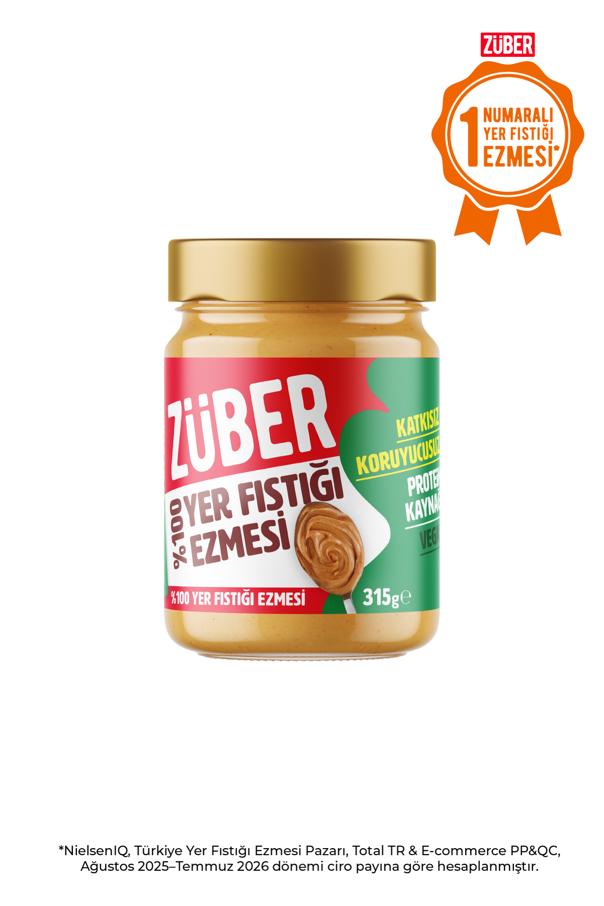 Züber %100 Yer Fıstığı Ezmesi 315g ürün görseli