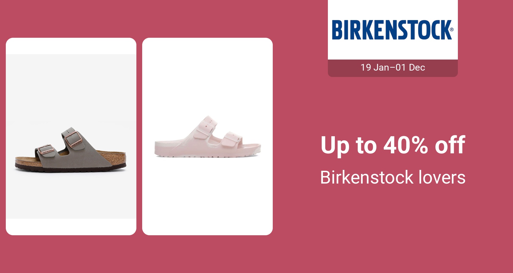 PIM_singlewidget_Birkenstock_Up to 40% off_Shoes & Bags