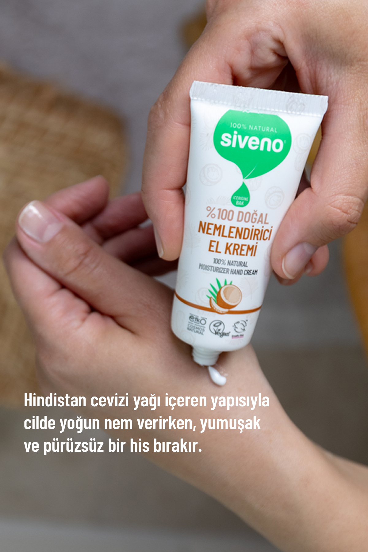 %100 Doğal El ve Vücut Kremi Hindistan Cevizi Avokado Yoğun Nemlendirici Onarıcı Vegan 30 ml — MSIV-000189 — تصویر 3 از 6