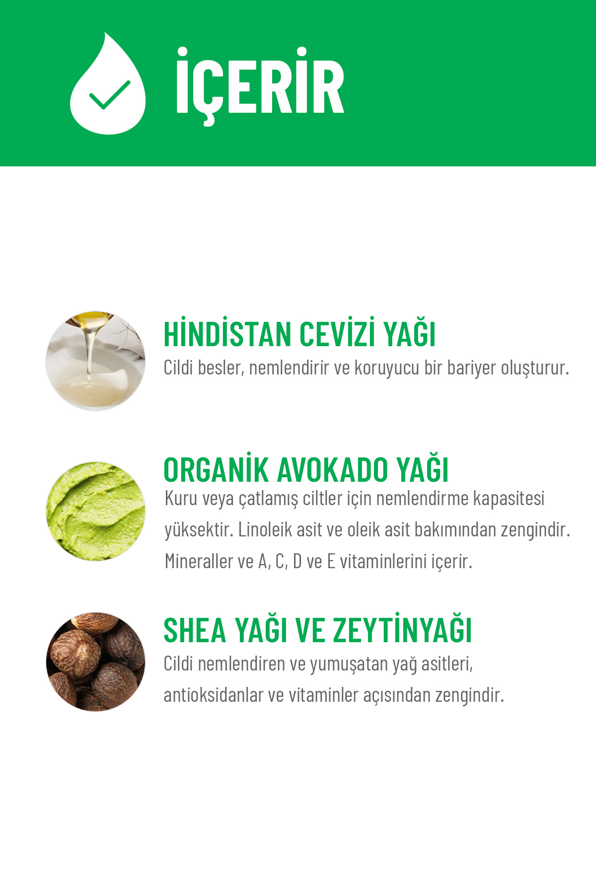 %100 Doğal El ve Vücut Kremi Hindistan Cevizi Avokado Yoğun Nemlendirici Onarıcı Vegan 30 ml — MSIV-000189 — تصویر 4 از 6