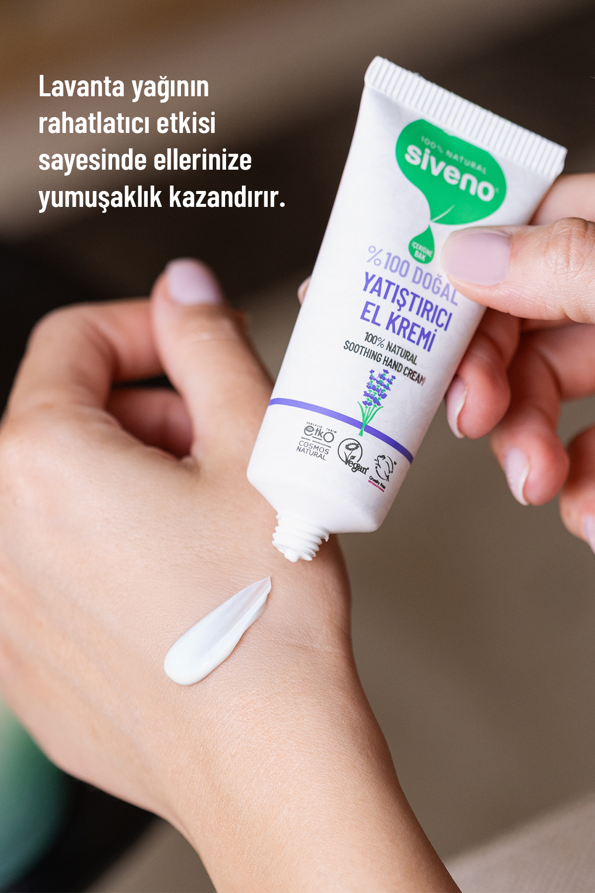 %100 Doğal El ve Vücut Kremi Lavanta Cilt Yatıştırıcı Onarıcı Yoğun Nemlendirici Vegan 30 ml — MSIV-000188 — تصویر 3 از 6