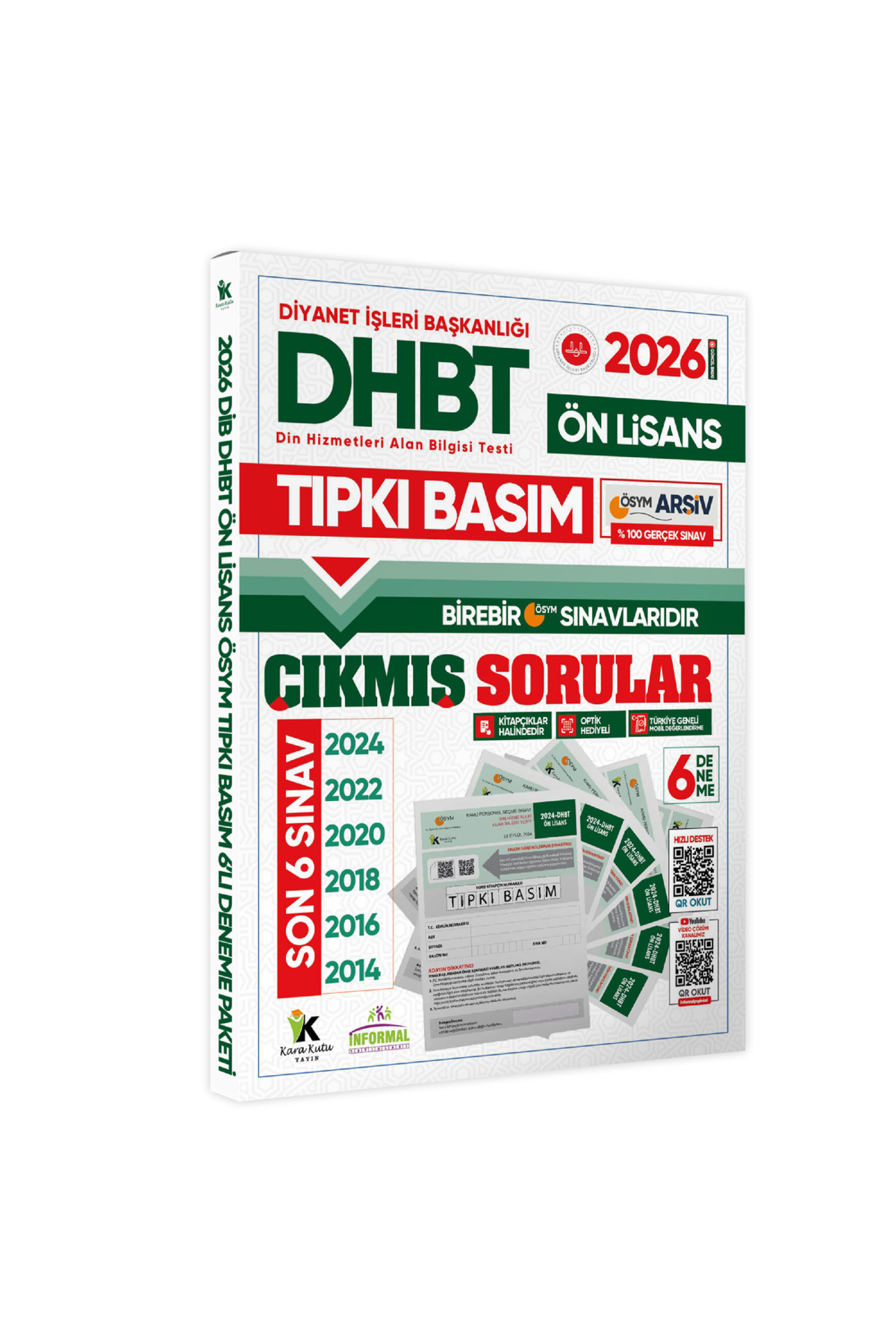 2026 KPSS-DHBT Ön Lisans ÖSYM سوالات منتشر شده تکرار چاپ 6 جلدی بسته آزمون سراسری