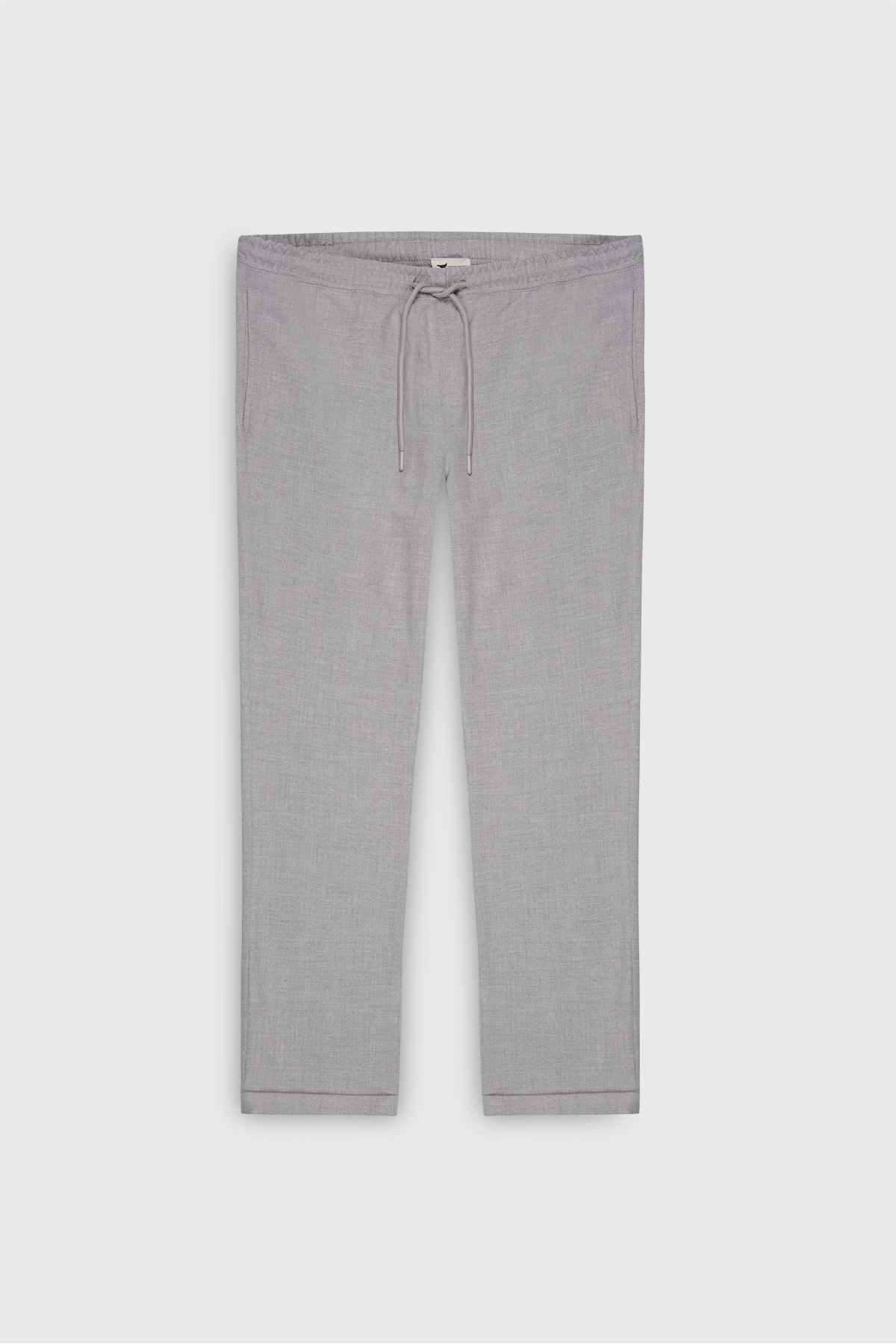 Erkek Gri Non-Iron Ütü Gerektirmeyen Diz İzi Yapmayan Beli Bağlamalı Jogger Pantolon Slim Fit — خاکستری ET0100000010 — تصویر 12 از 12
