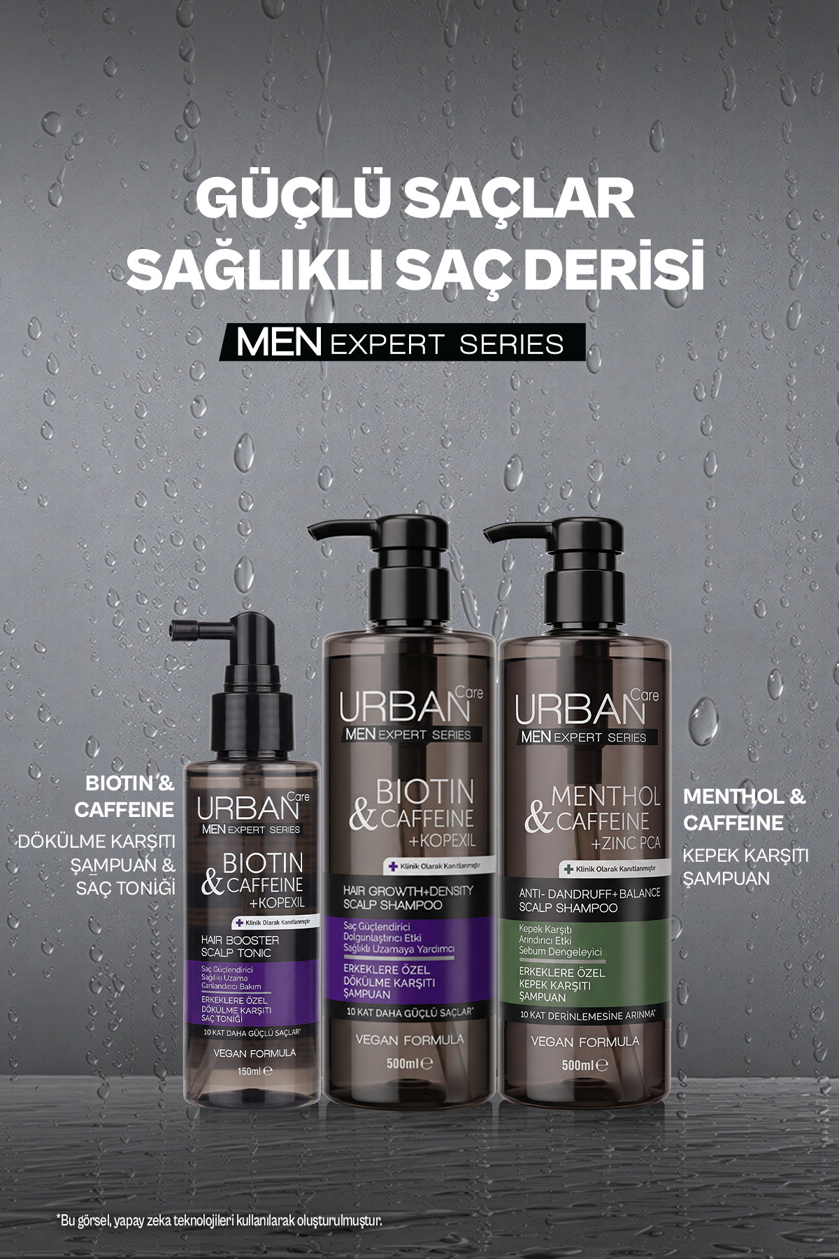 Men Kopexil İçeren Saç Dökülmesine Karşı Etkili ve Saç Güçlendirici Bakım Toniği -150ML- vegan — 8680690713811 — تصویر 6 از 7
