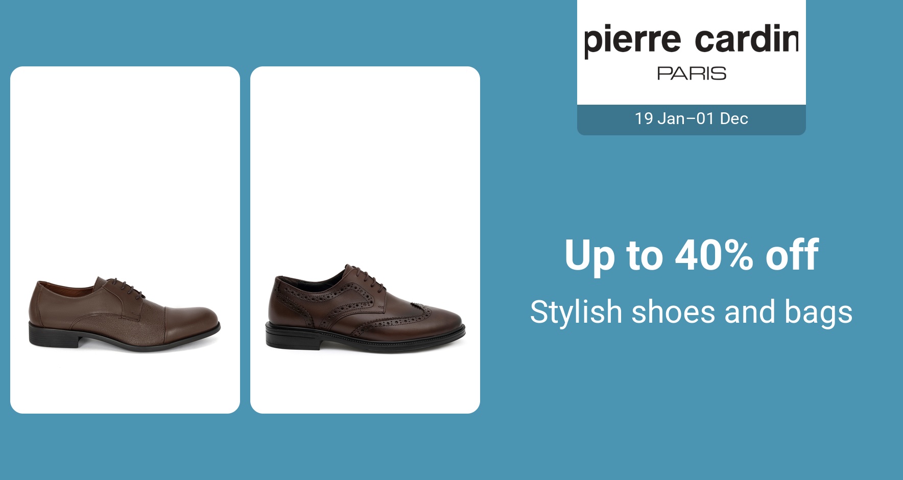 PIM_singlewidget_Pierre Cardin_Up to 40% off_Shoes & Bags