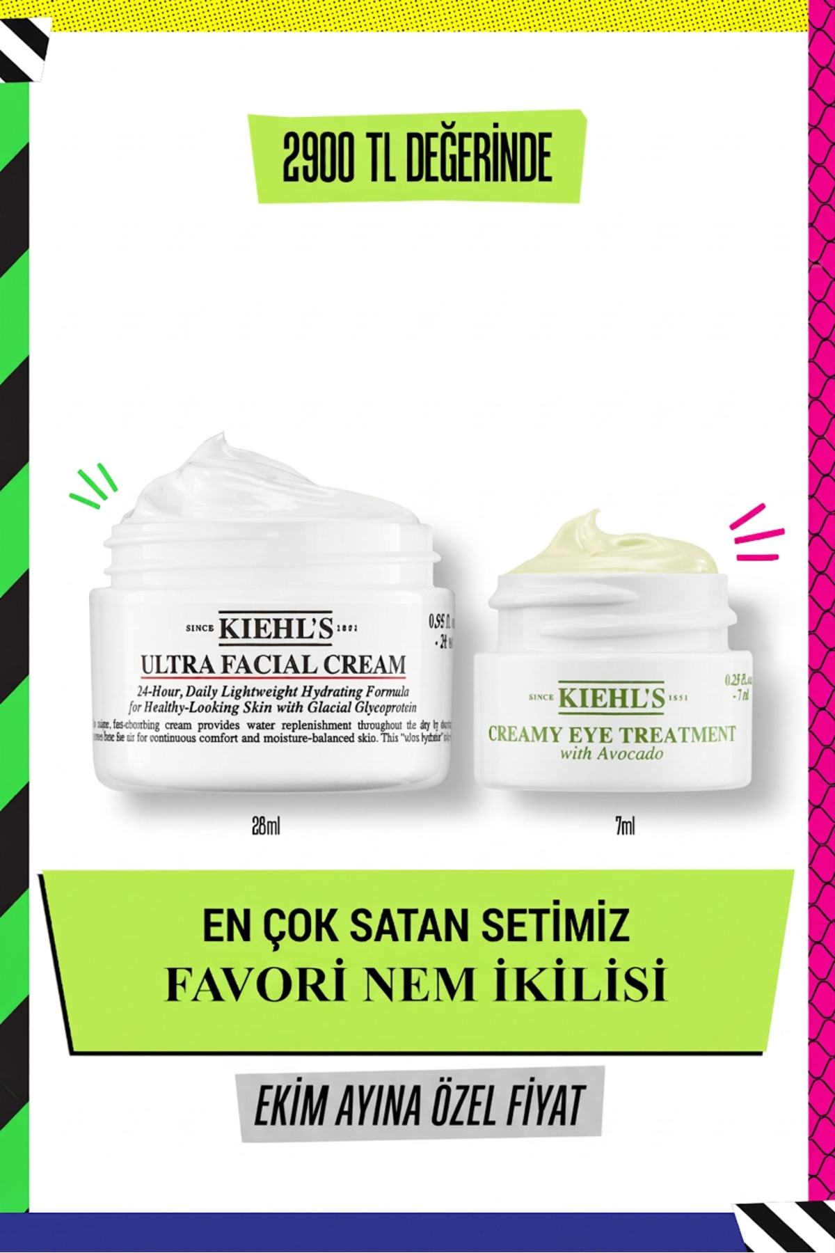 Kiehl's Ultra Facial Cream & Avokadolu Göz Kremi Favori Nem