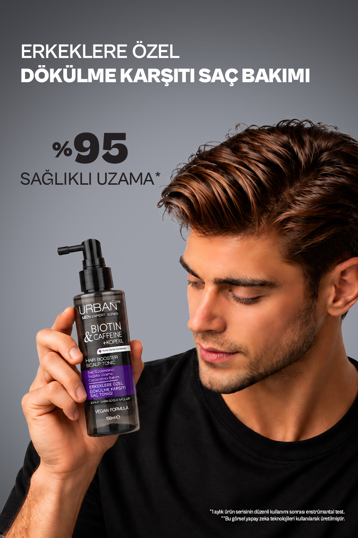 Men Kopexil İçeren Saç Dökülmesine Karşı Etkili ve Saç Güçlendirici Bakım Toniği -150ML- vegan — 8680690713811 — تصویر 4 از 7