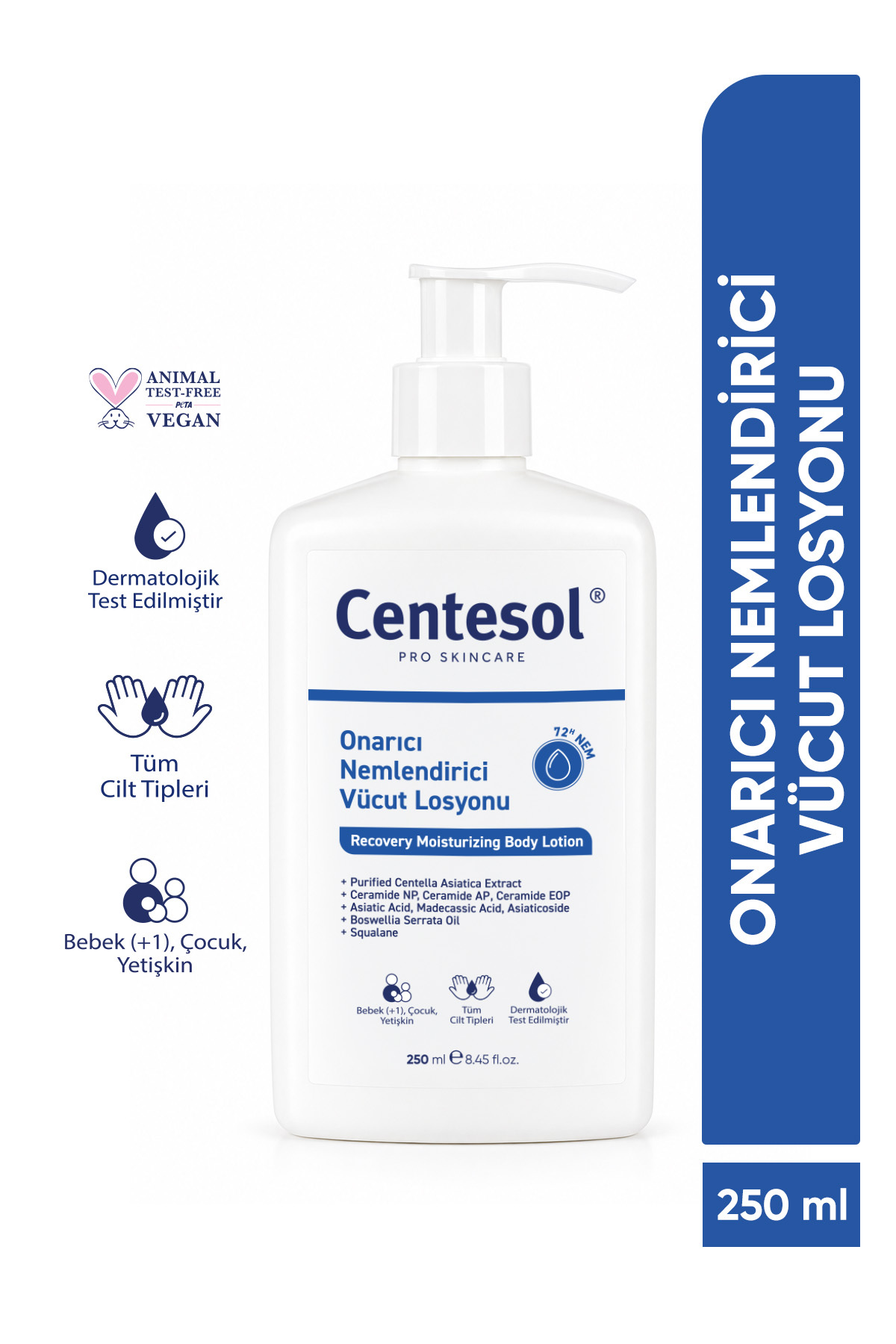 CENTESOL Onarıcı Yoğun Nemlendirici Cilt Bariyeri Güçlendirici Yüz ve Vücut Bakım Losyonu Cica Lotion 250 ML — TYC76JJSYN170748438362326