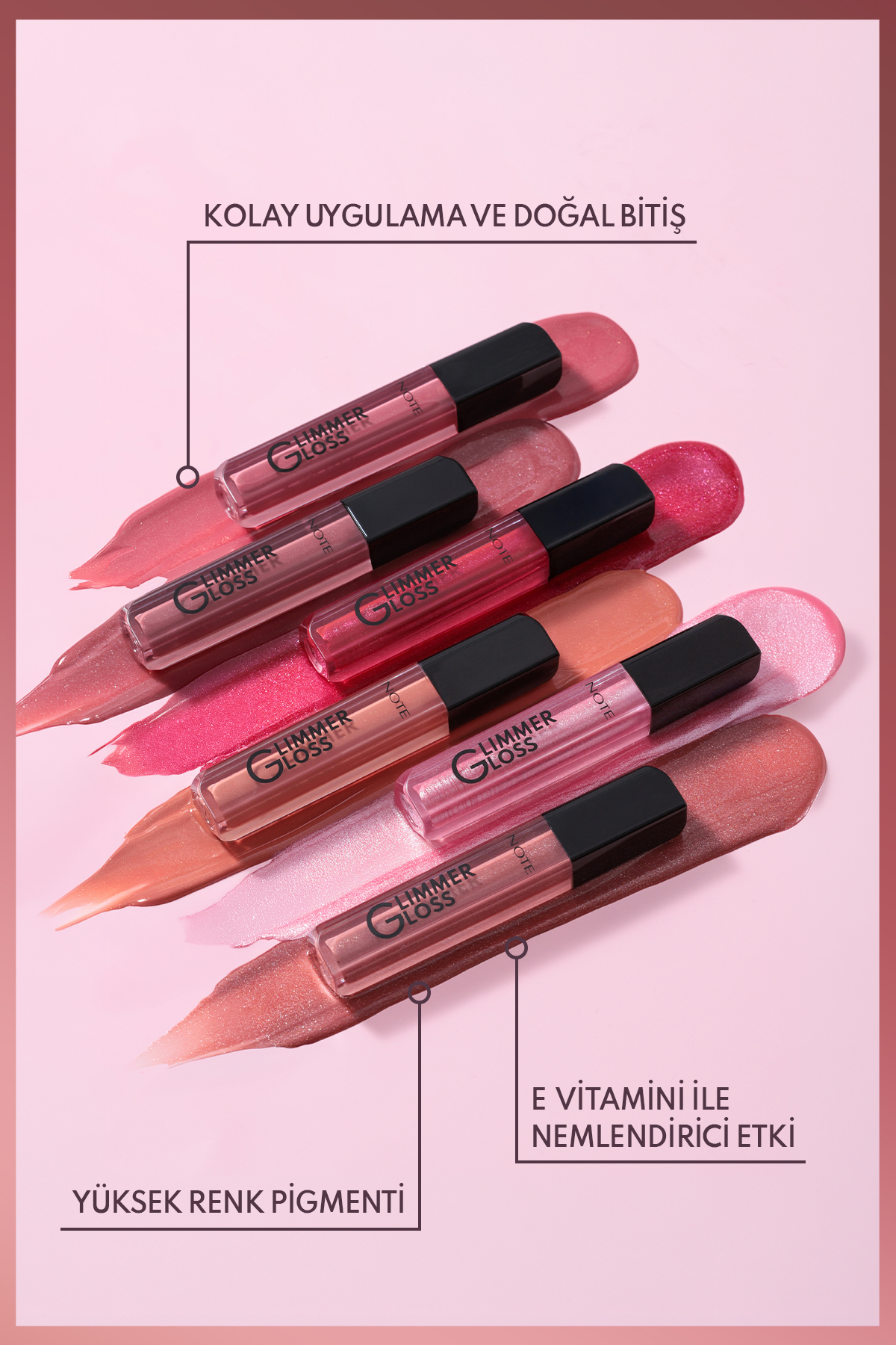 Glimmer Gloss Işıltılı Nemlendirici Dudak Parlatıcısı - 40 Rosy Wood — صورتی LGL GLIMMER — تصویر 2 از 6