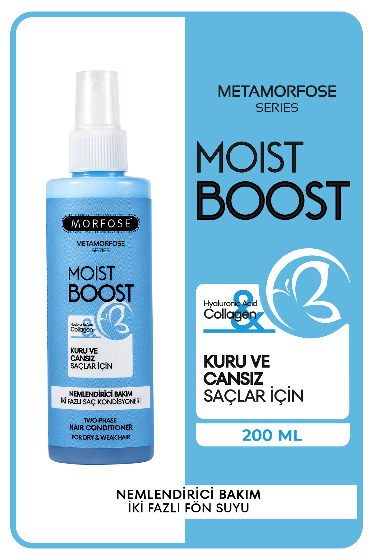 Metamorfose Moist Boost Nemlendirici Bakım İki Fazlı Saç Kondisyoneri 200 ML 2 Adet — MI00000591 — تصویر 2 از 7