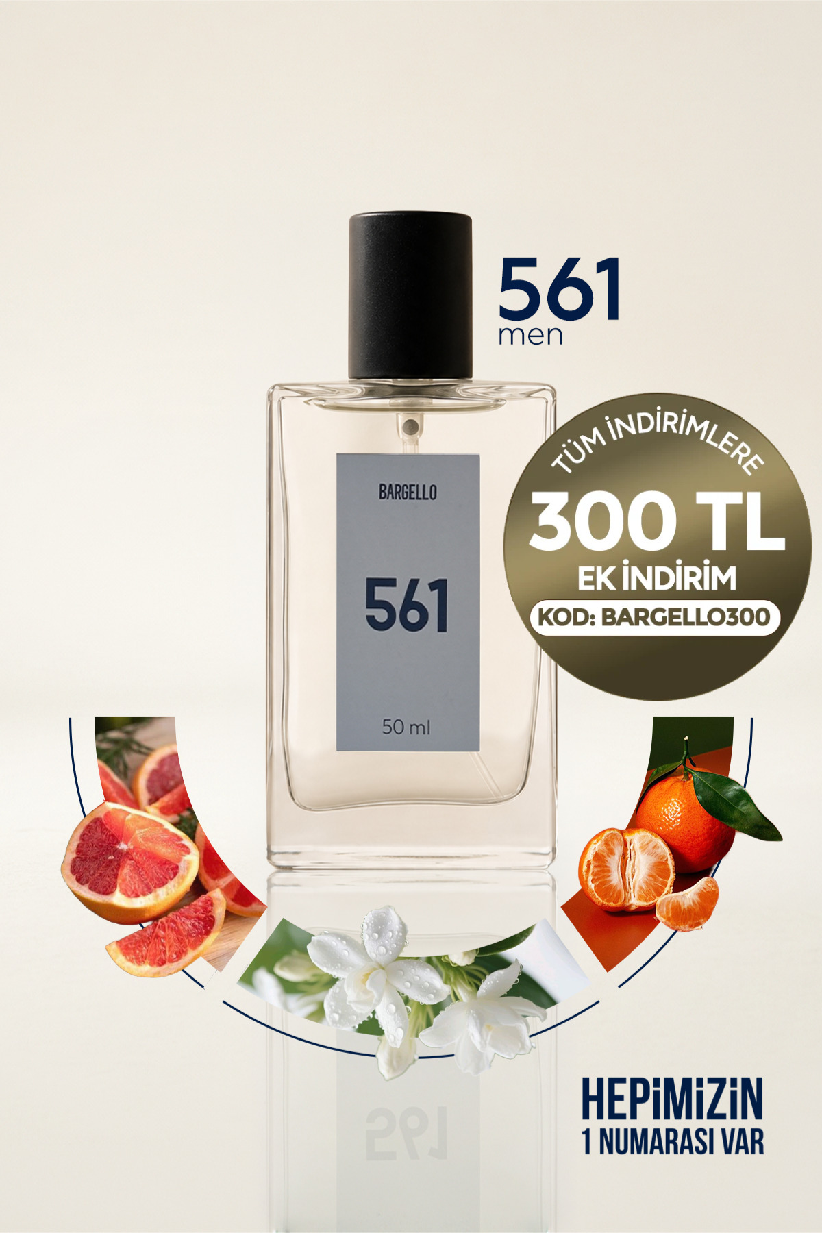 عطر مردانه 561 حجم 50 میلی لیتر ادو پرفیوم فرش