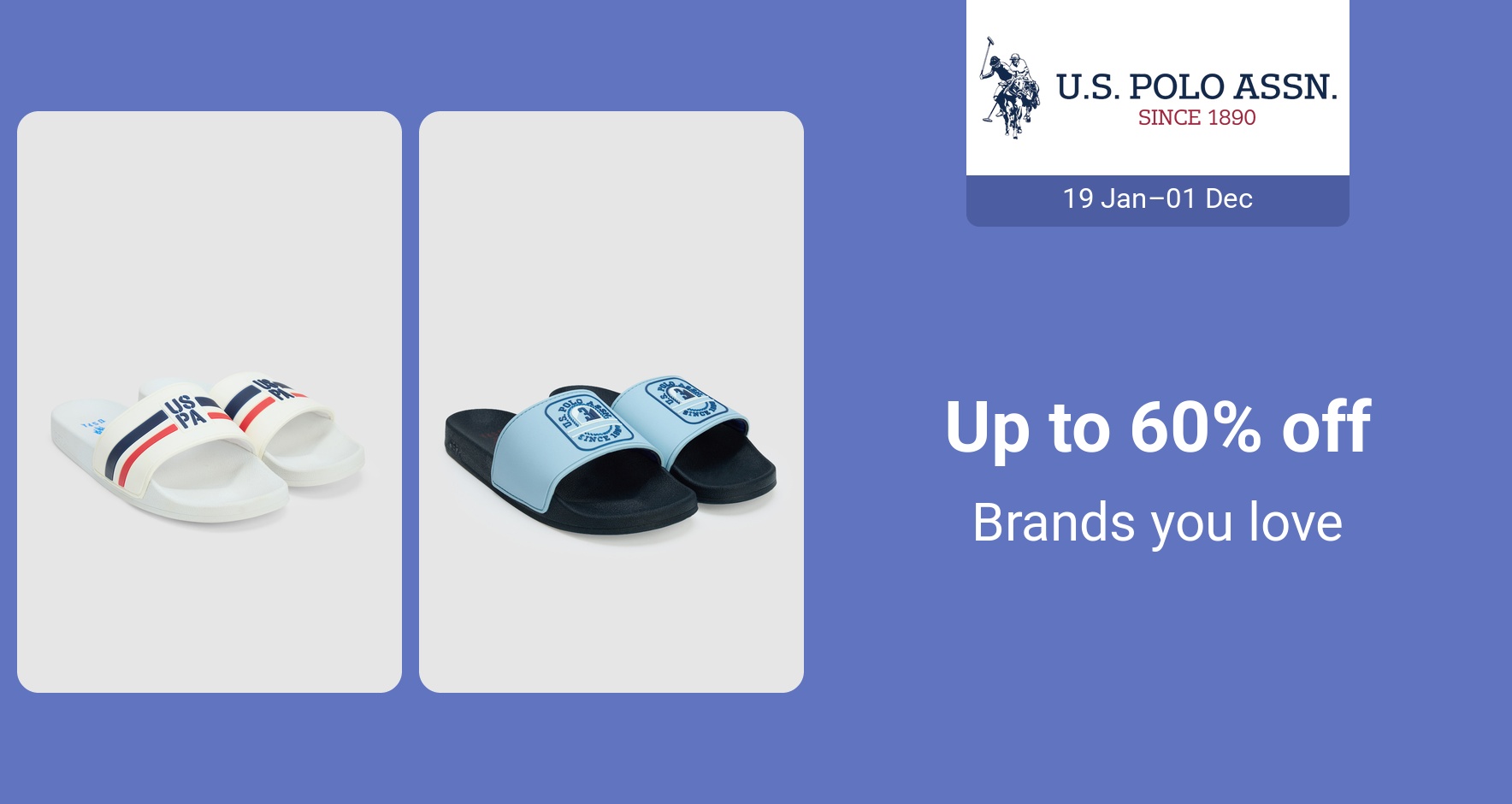 PIM_singlewidget_US Polo Assn_Up to 60% off_Shoes & Bags