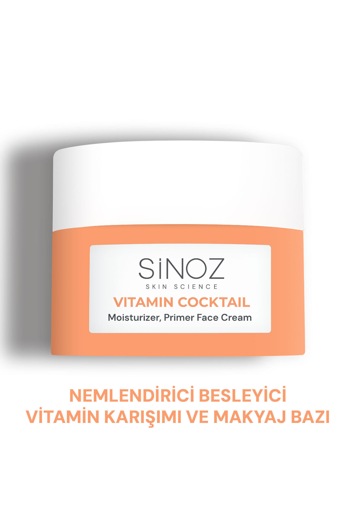 بیس آرایشی مرطوب‌کننده و روشن‌کننده ویتامینی (ویتامین C + B3 + B5 + E) 50ml