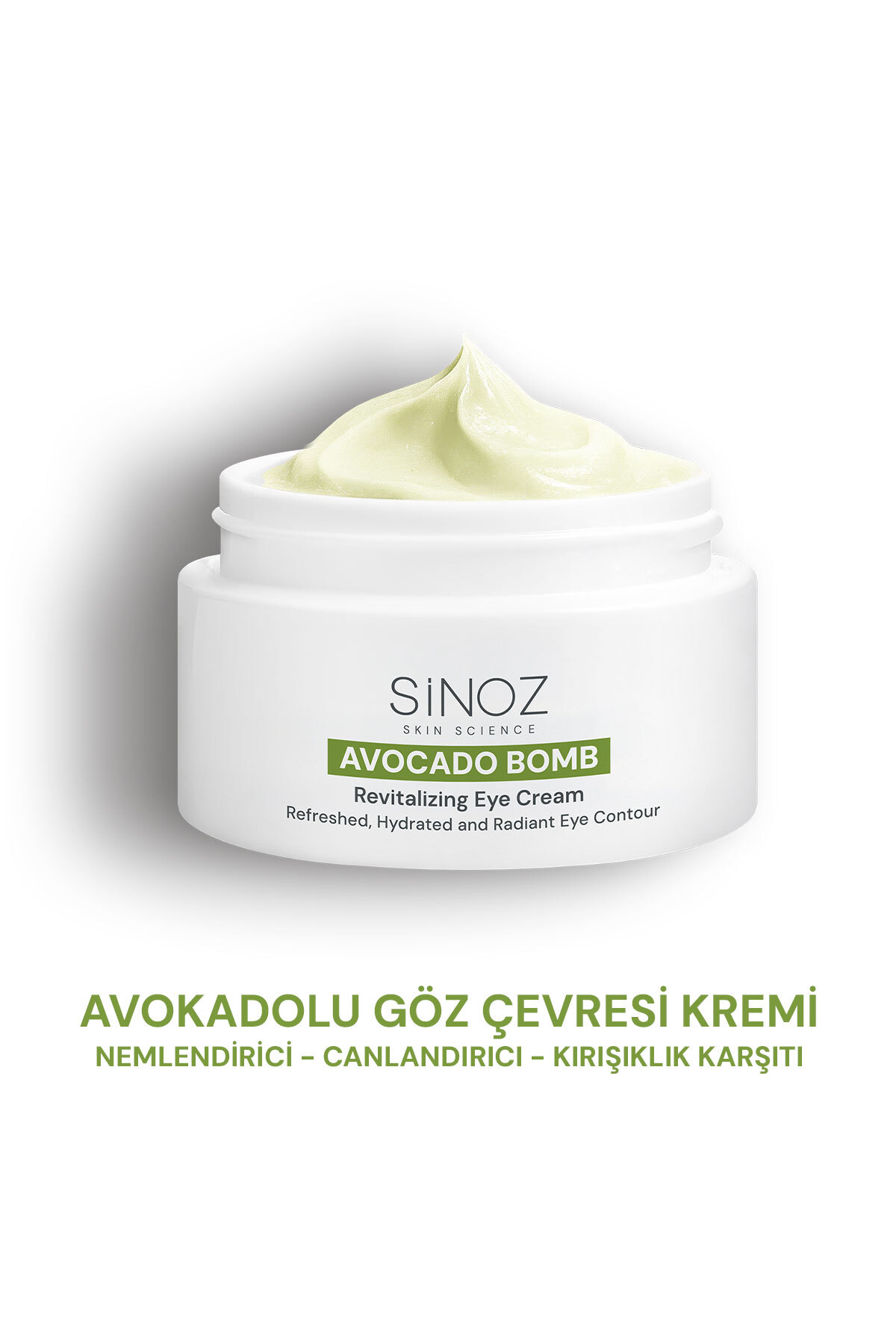 SİNOZ Avokado Bomb Göz Çevresi Bakım Kremi - Nemlendirici Canlandırıcı Kırışı...