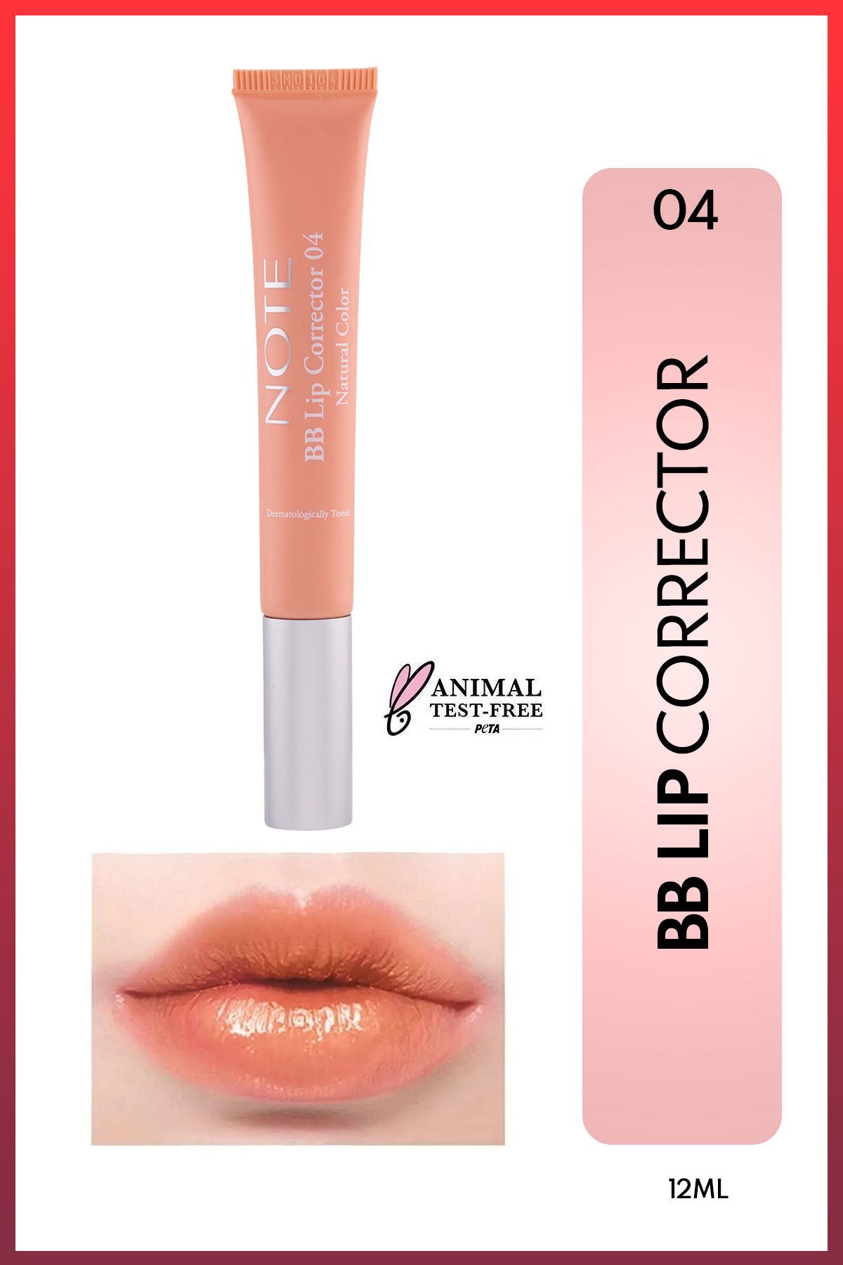 Bb Lip Corrector رنگ یکدست کننده و مرطوب کننده لب - 04 - نارنجی