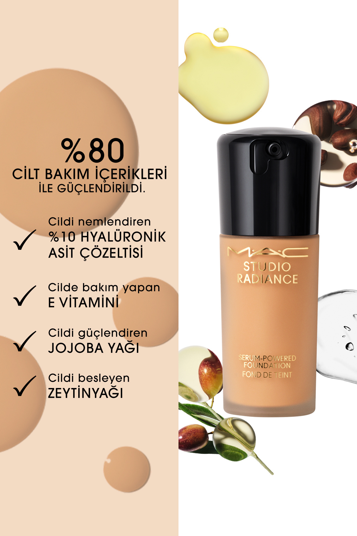 کرم پودر مؤثر با پایان درخشان Studio Radiance Serum-powered™ - Nc14.5 - 30ml