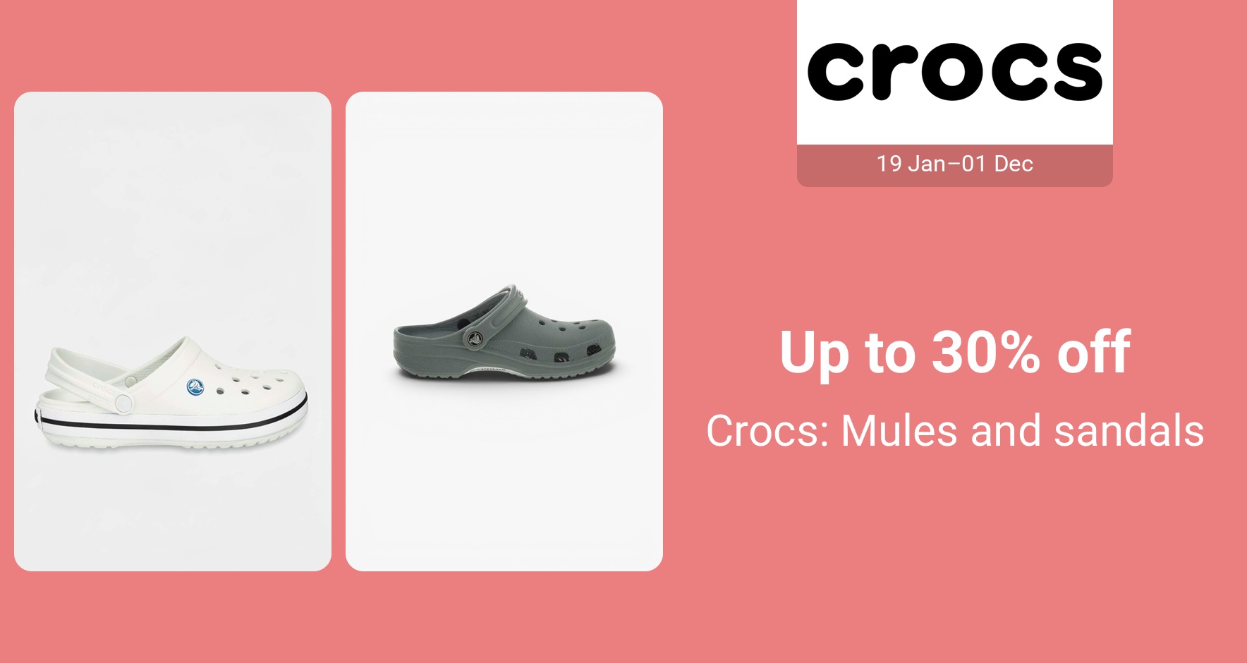 PIM_singlewidget_Crocs_Up to 30% off_Shoes & Bags