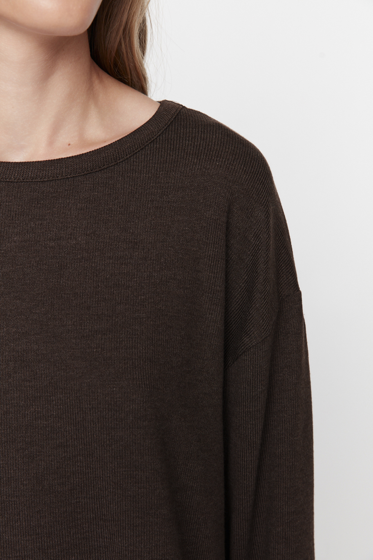 Trendyolmilla  Kahverengi Fitilli Örme Pijama Takımı THMAW21PT0684 - Görsel 5