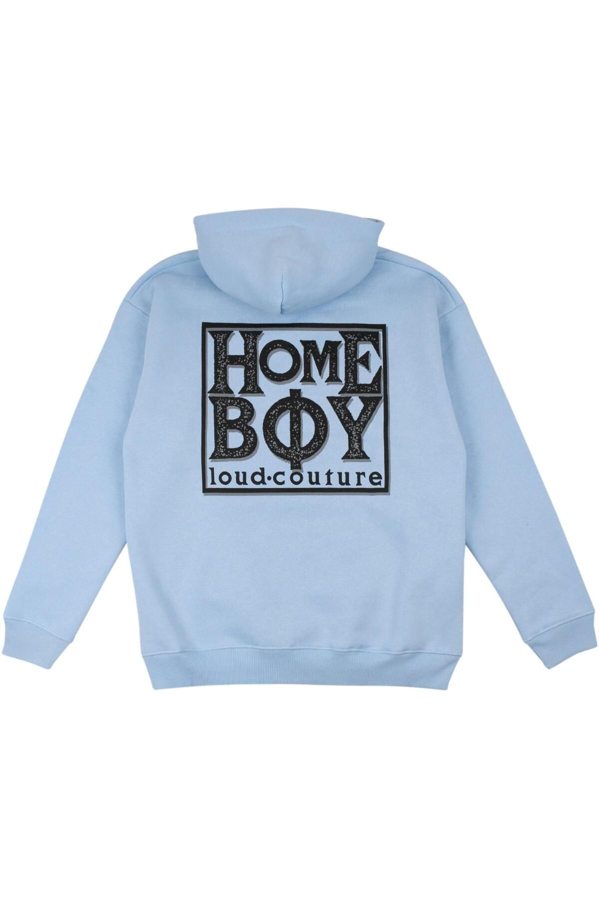 Homeboy Sweatshirt Blau Regular Fit Trendyol