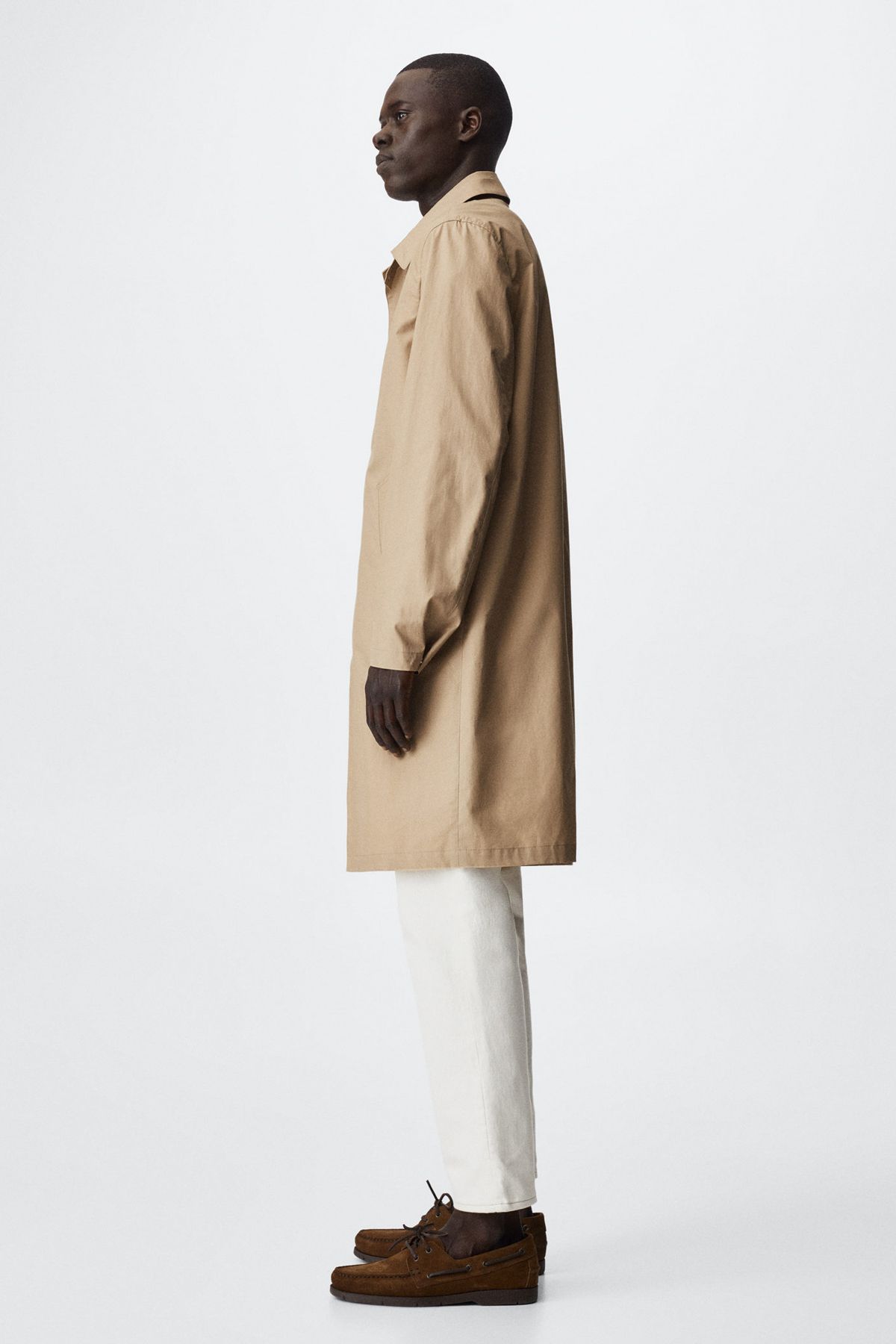 MANGO Man-Brauner Herrenmantel 37030031 6