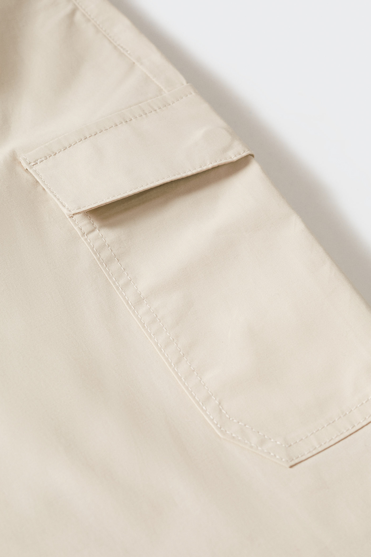 شلوار مردانه بژ منگوMANGO Man | 37000648 اورجینال - تصویر 8