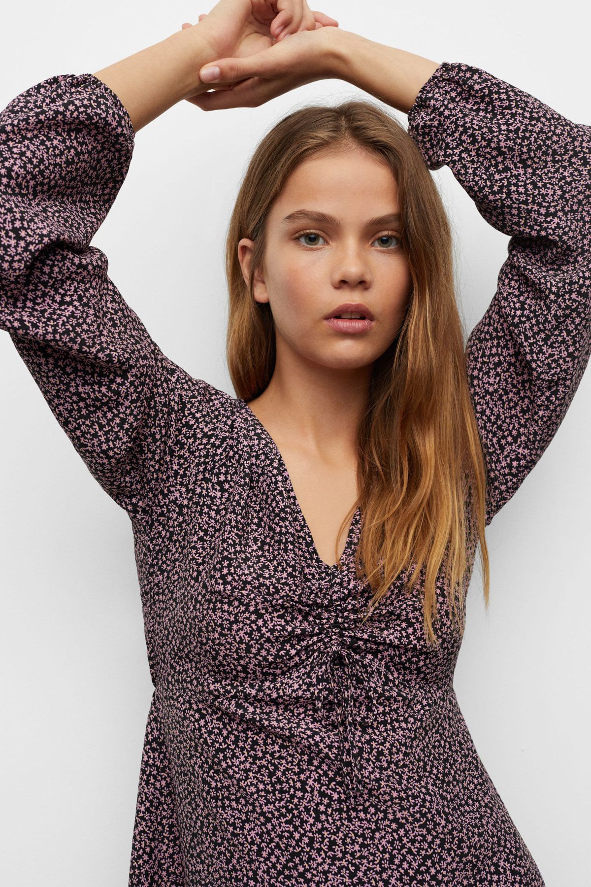 MANGO Kids-Lila Kleid für Mädchen 5