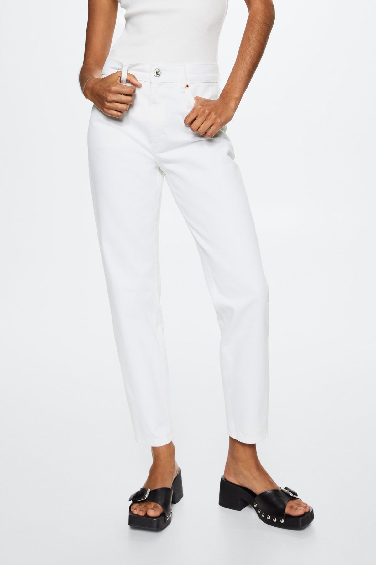 Beyaz Kadın Jeans 37010255