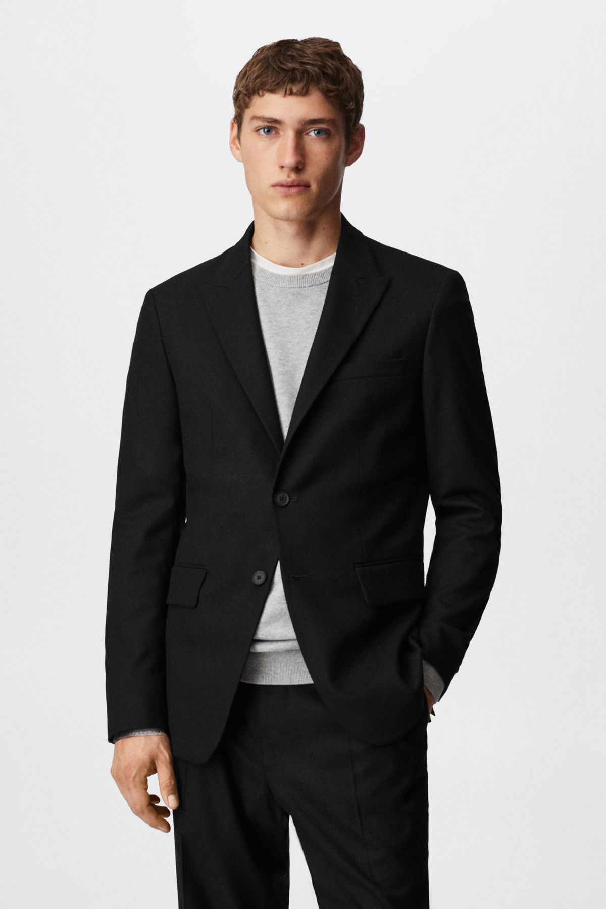 MANGO Man-37027105 Jacken und Blazer Schwarz 2