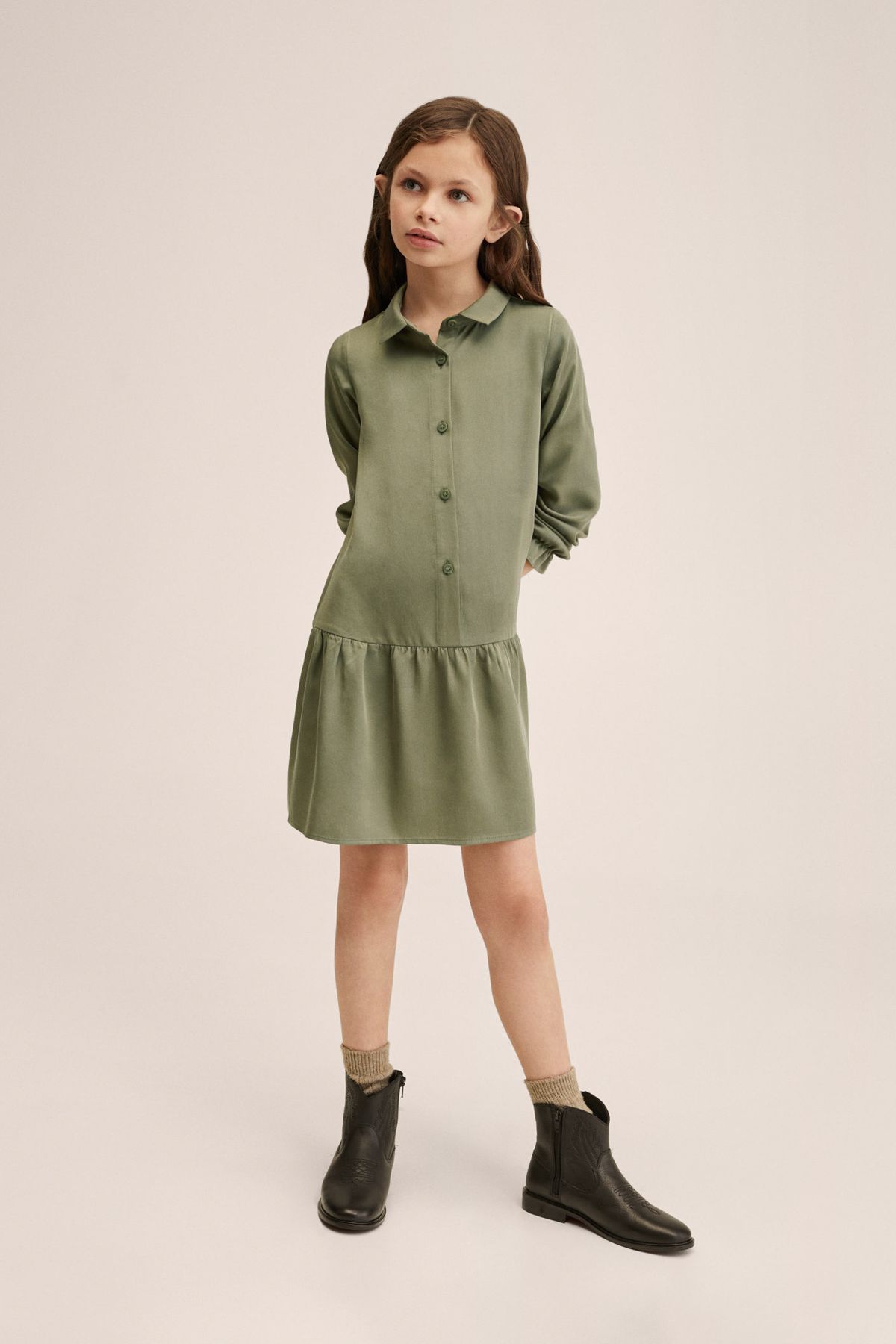 Dark sale khaki dress