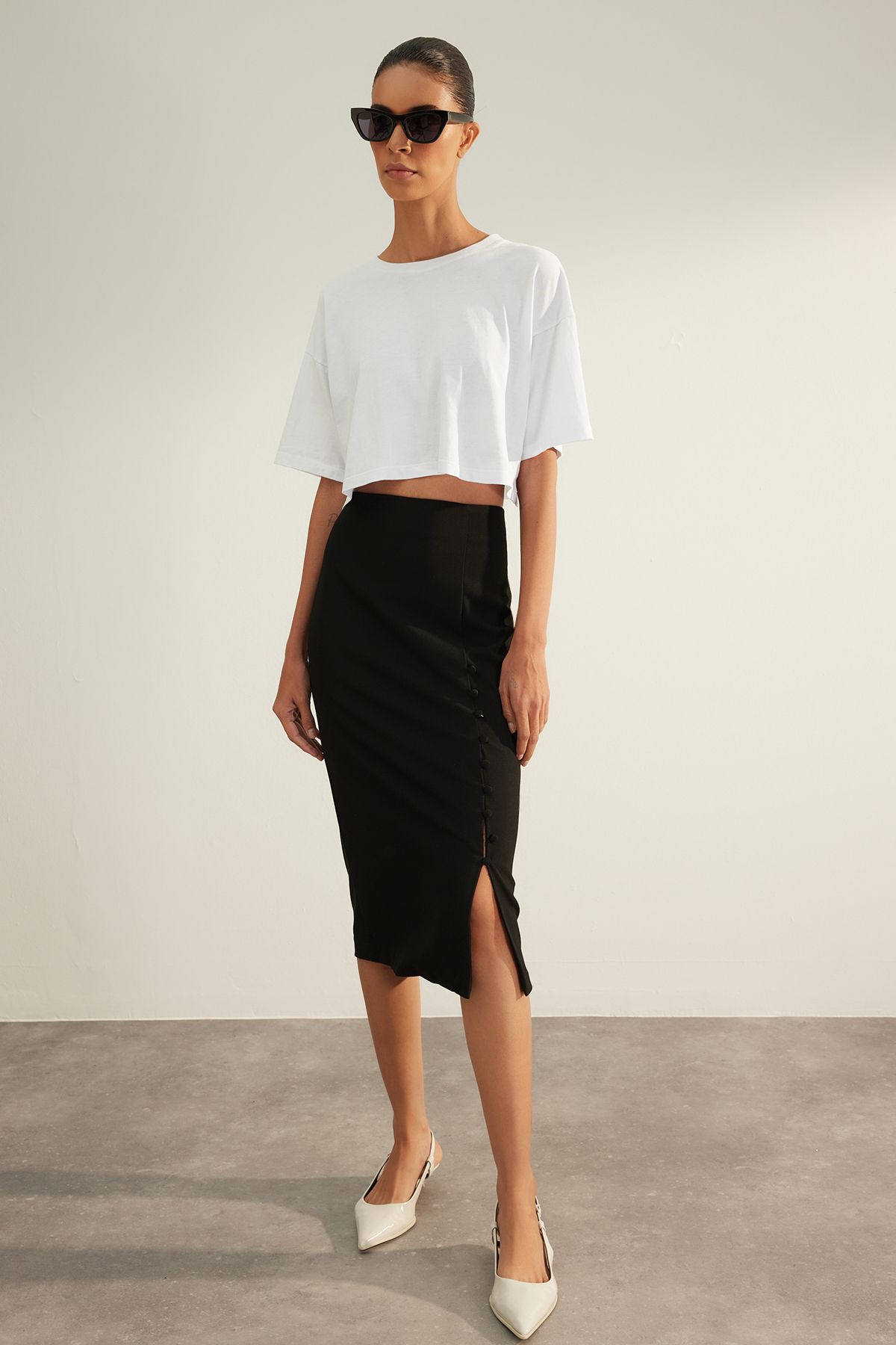 Midi pencil skirt best sale quality