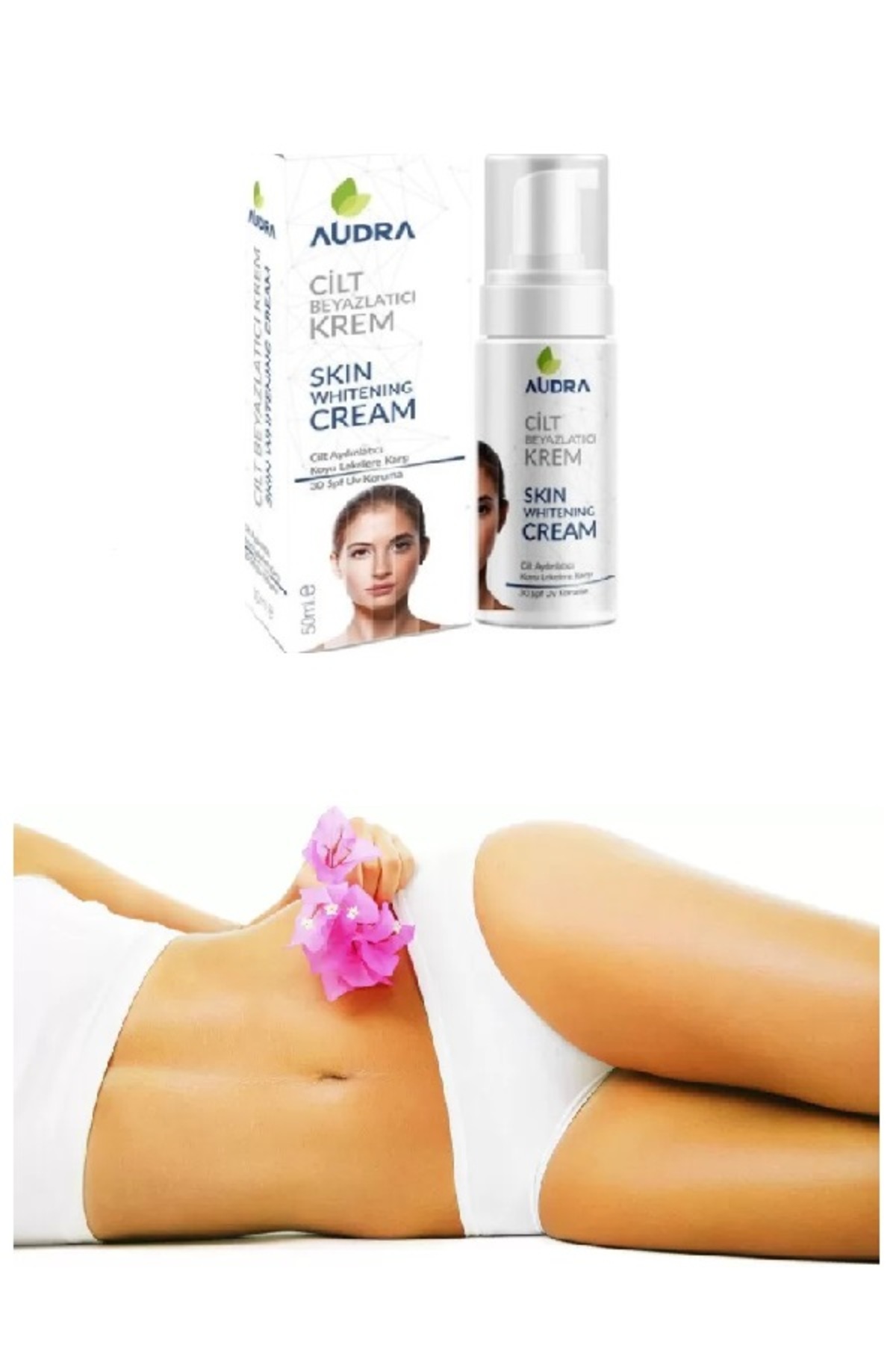 audra Krem Kadın Genital Bölge Beyazlatıcı Krem 50ml Bikini Bölgesi Beyazlatıcı Renk Açıcı Krem