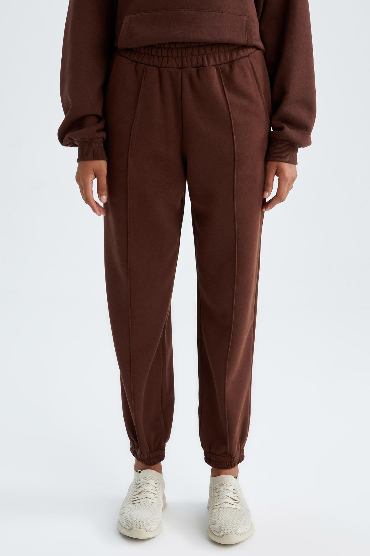 DeFacto-Fit Jogger Sweatpants with Soft Fuzzy Inside 4