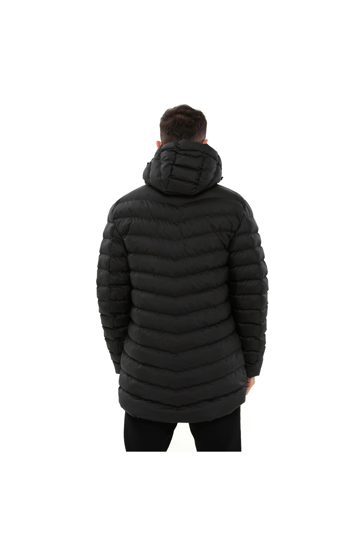 کاپشن مردانه مشکی raru | RAAR102-005 اورجینال - تصویر 4