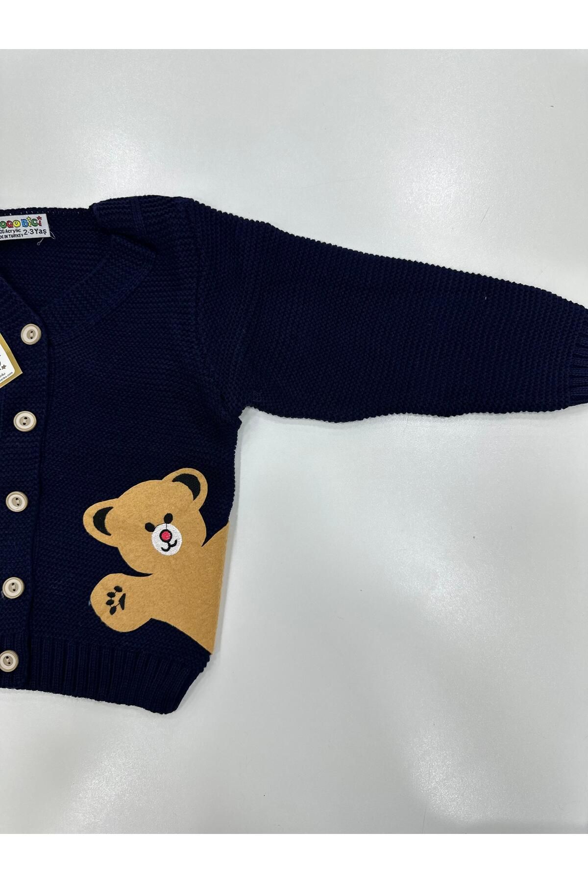 gogo bici-Teddy Bear Model Knitwear Cardigan 3