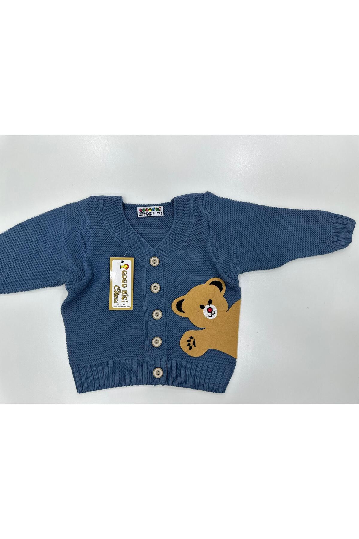 gogo bici-Teddy Bear Model Knitwear Cardigan 5