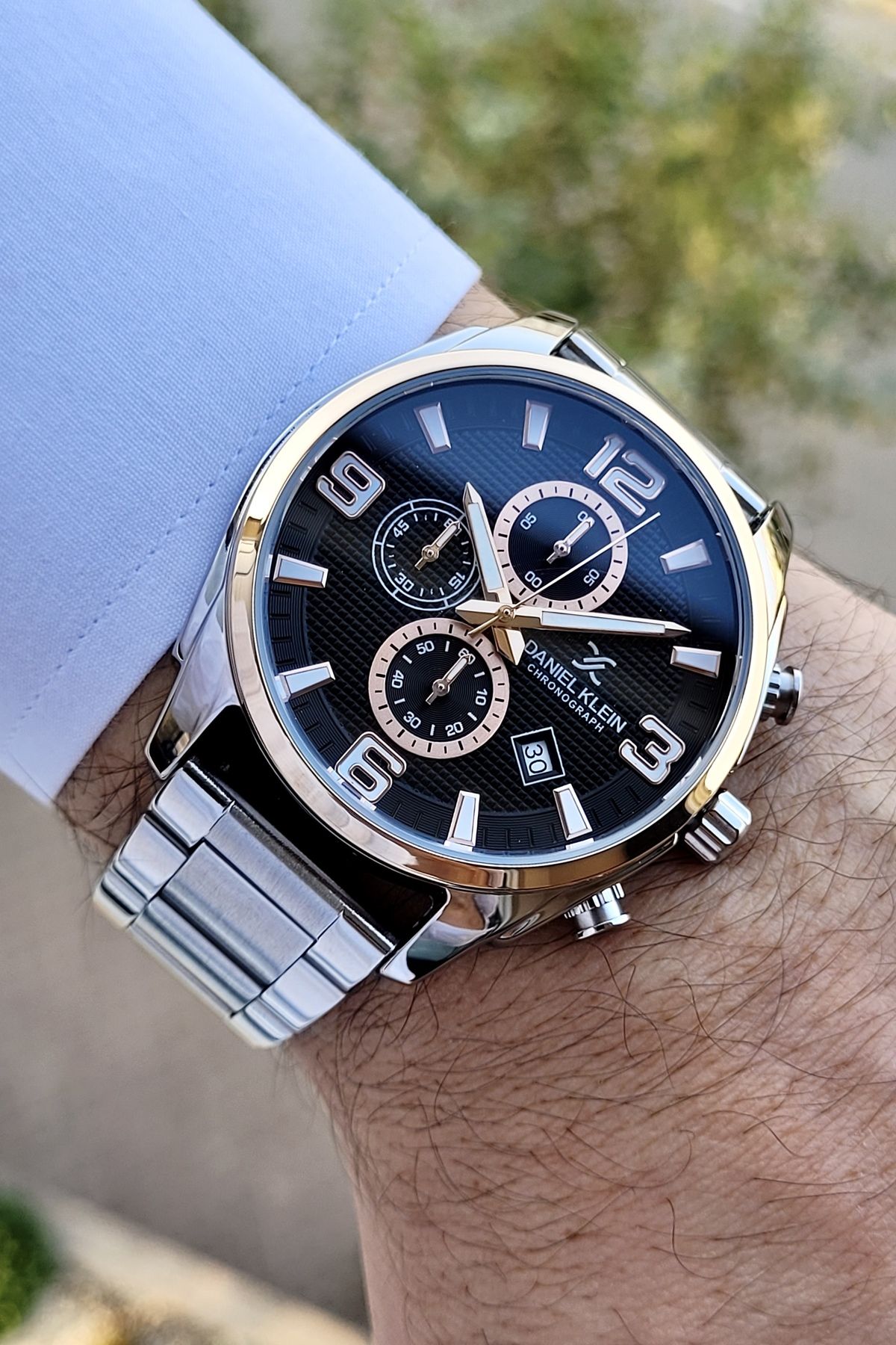 Daniel klein chronograph settings discount