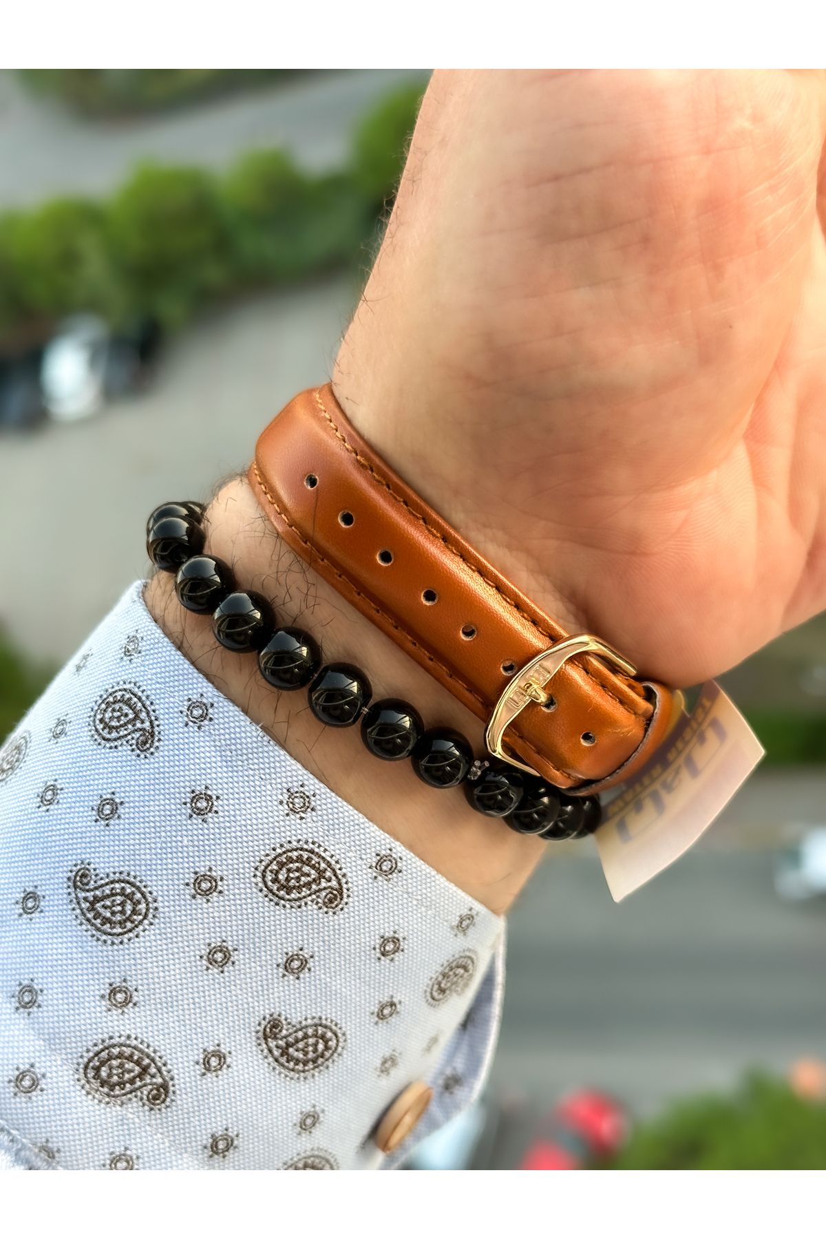 Q Q Retro Tan Color 24 months Warranty Waterproof Leather Strap