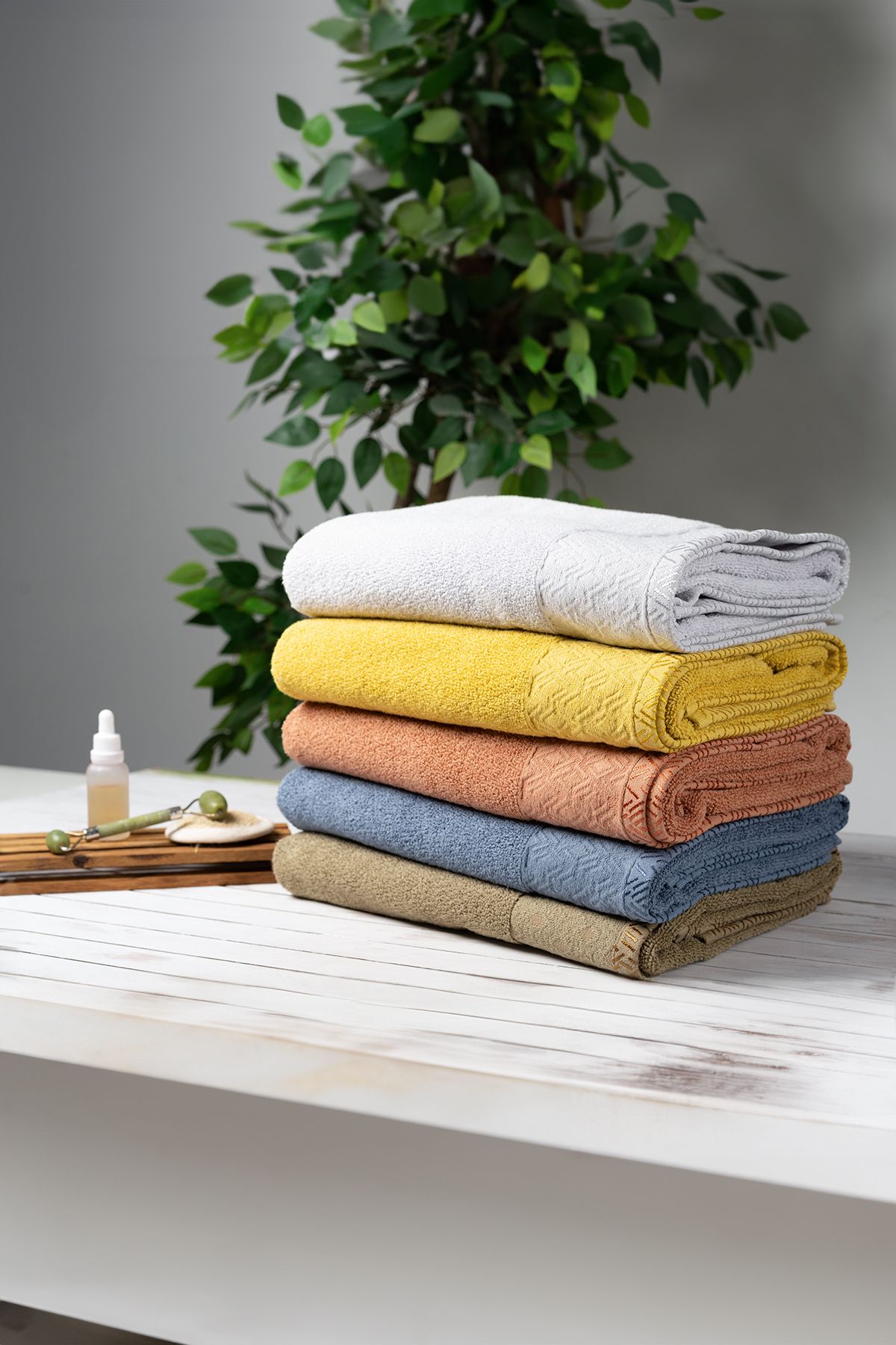 Khaki shop bath towels